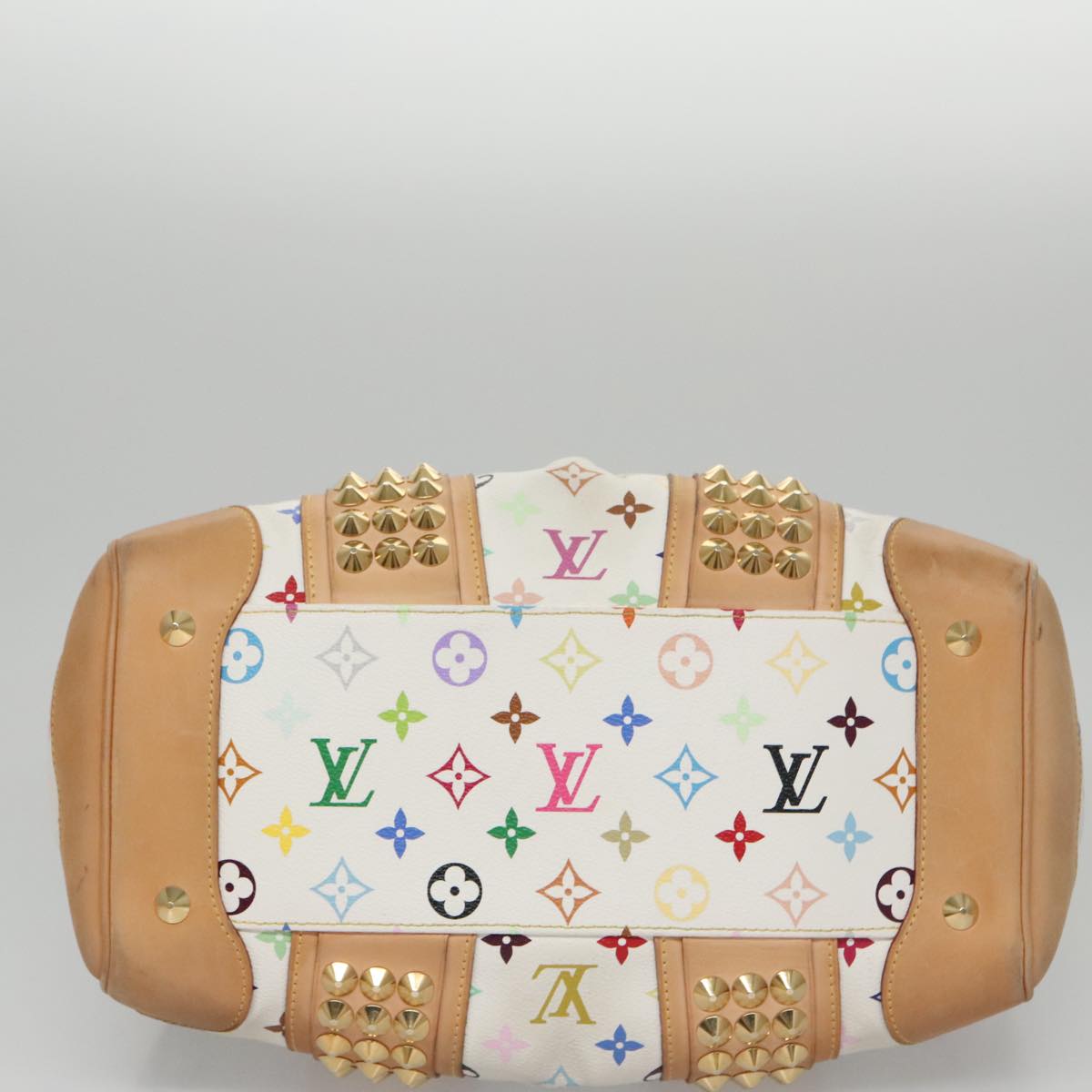 LOUIS VUITTON Monogram Multicolor Courtney MM Bag 2way White M45641 104199