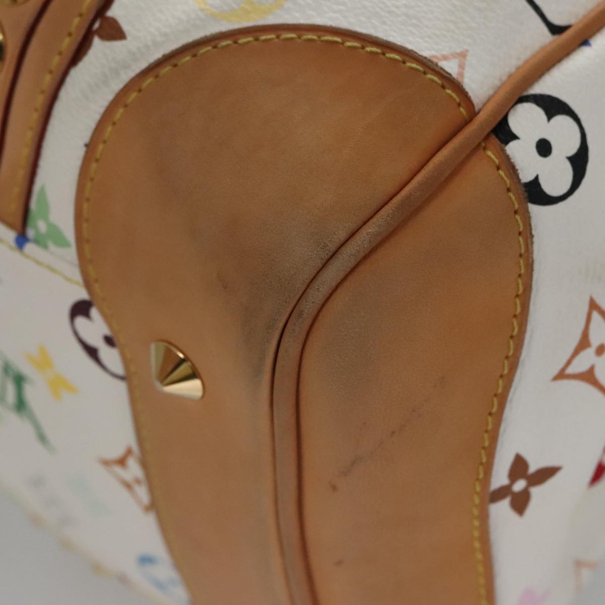 LOUIS VUITTON Monogram Multicolor Courtney MM Bag 2way White M45641 104199