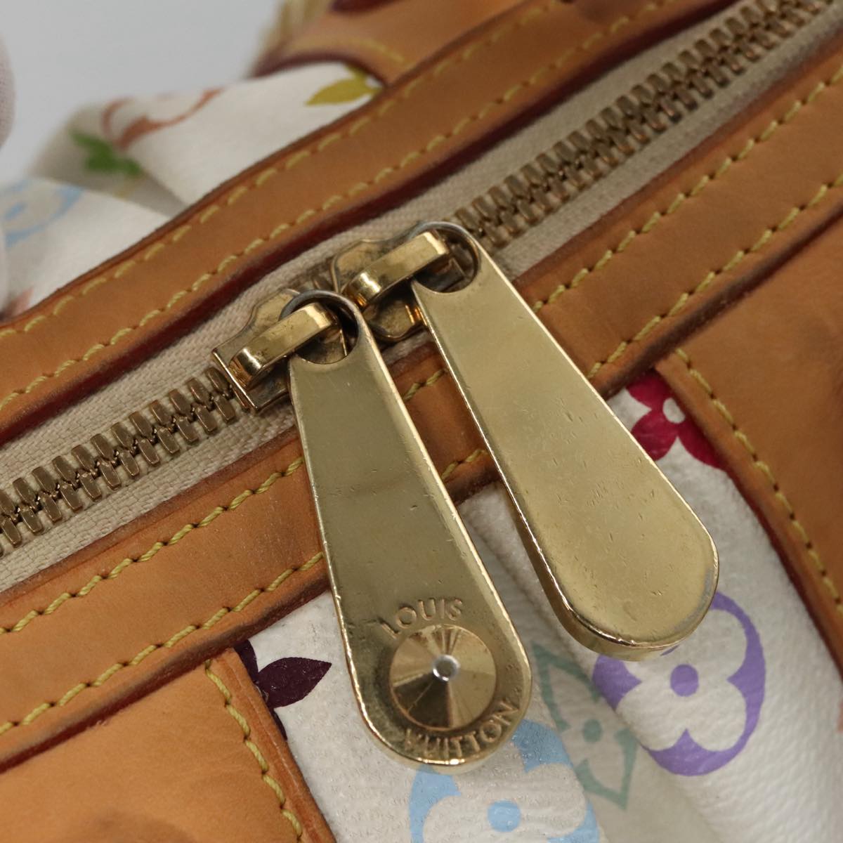LOUIS VUITTON Monogram Multicolor Courtney MM Bag 2way White M45641 104199