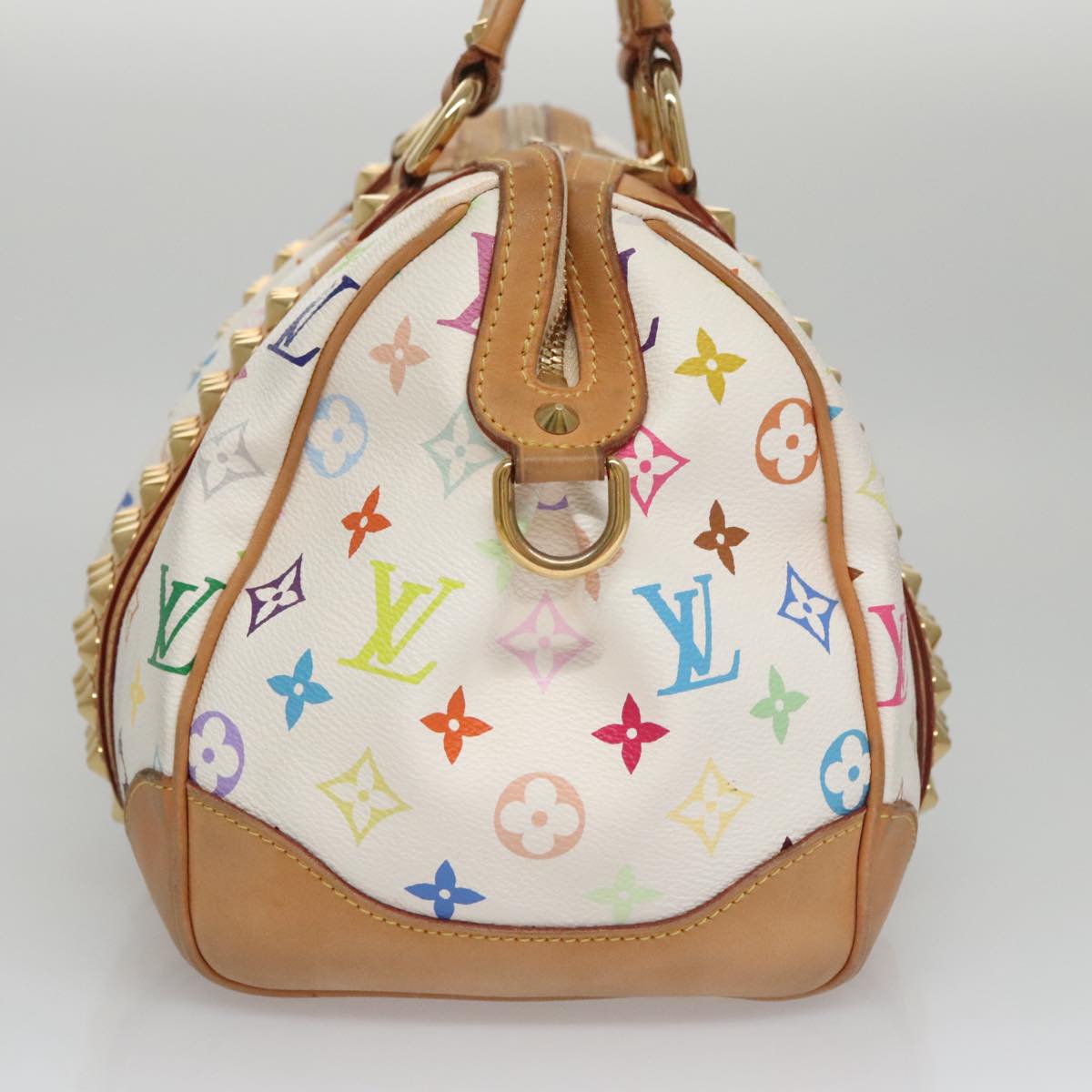 LOUIS VUITTON Monogram Multicolor Courtney MM Bag 2way White M45641 104199