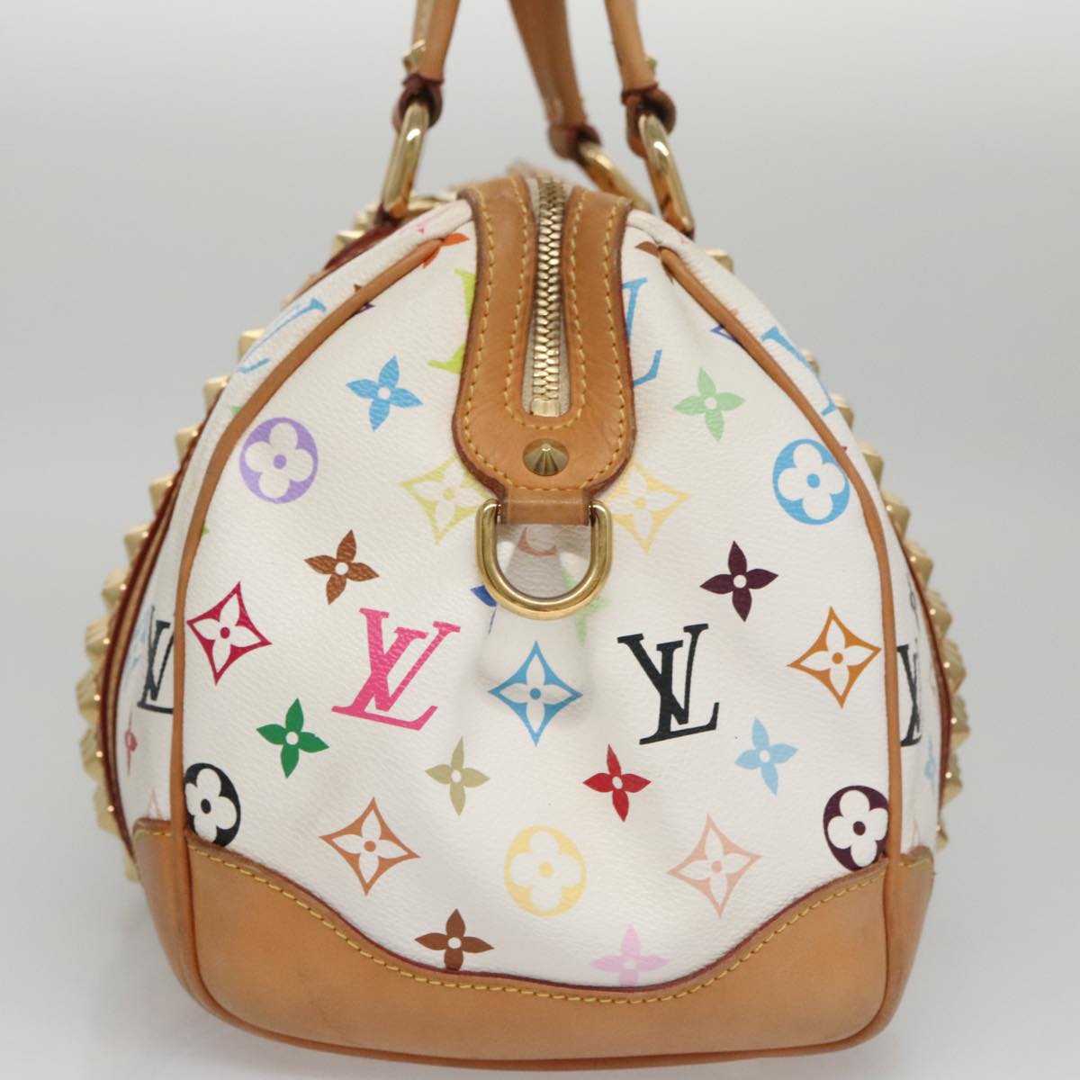 LOUIS VUITTON Monogram Multicolor Courtney MM Bag 2way White M45641 104199
