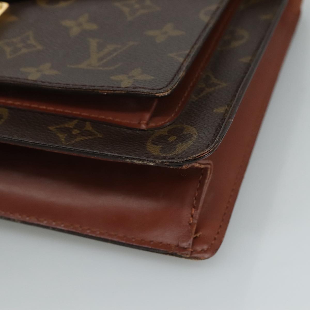 LOUIS VUITTON Monogram Monceau 28 Hand Bag 2way M51185 LV 104222