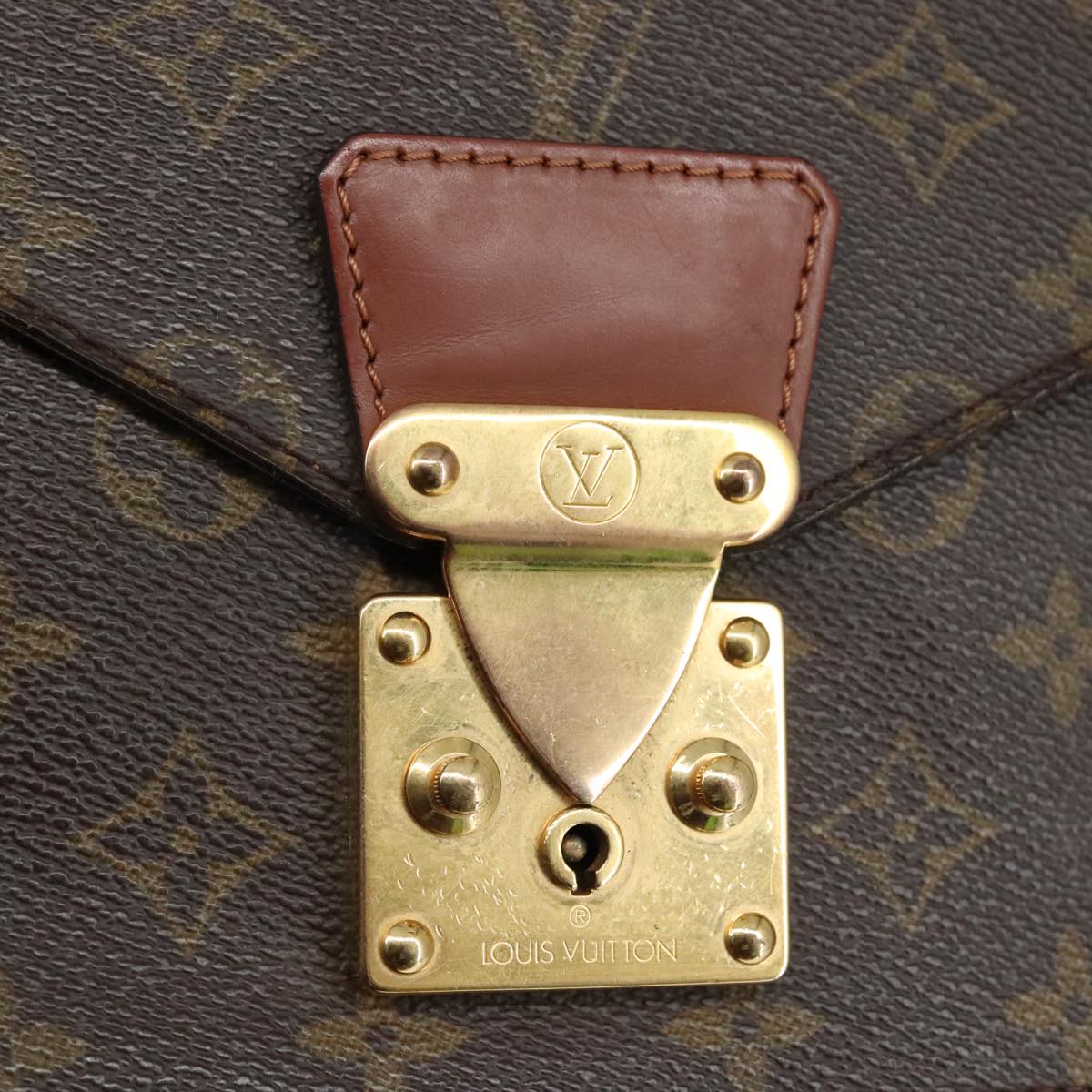 LOUIS VUITTON Monogram Monceau 28 Hand Bag 2way M51185 LV 104222