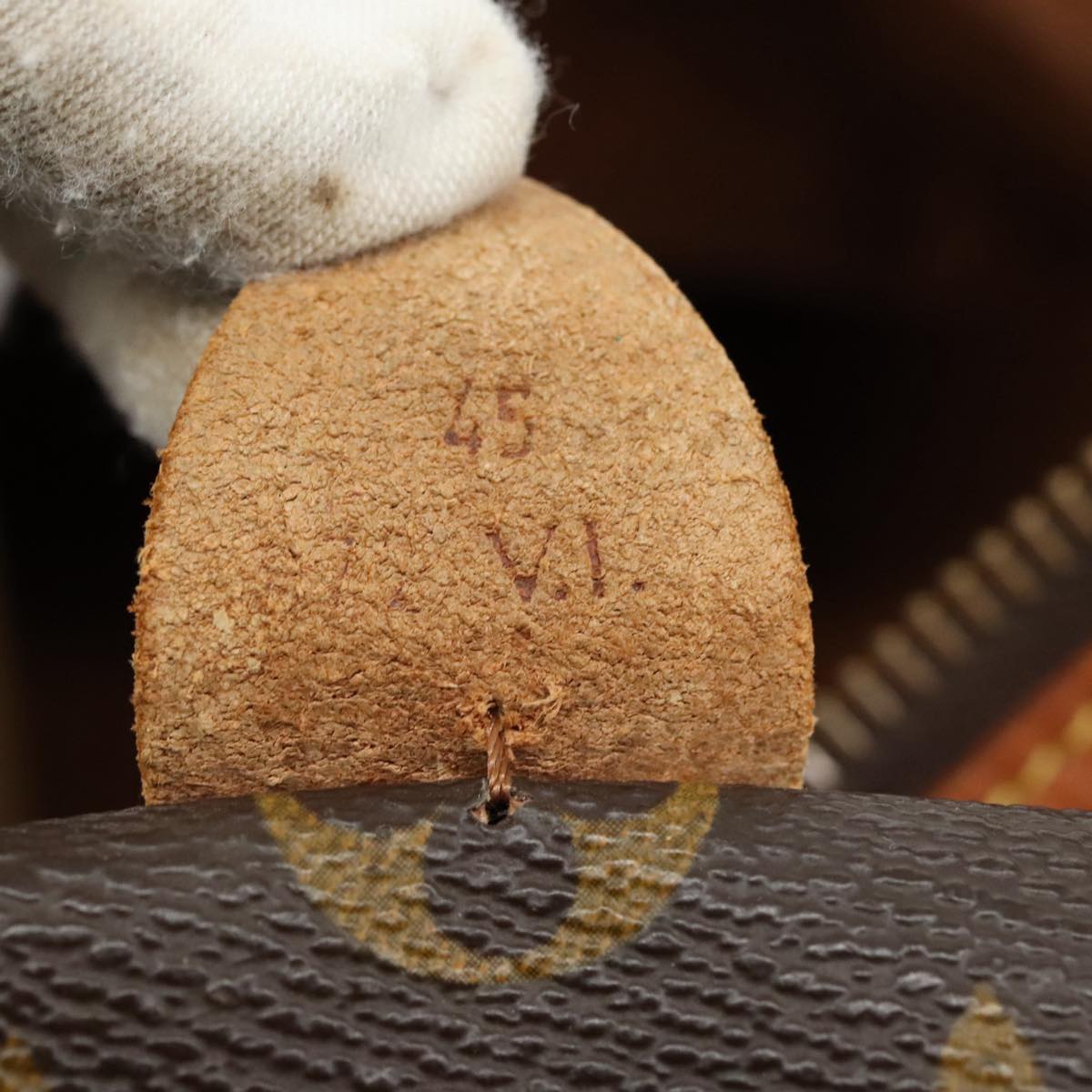LOUIS VUITTON Monogram Sac Souple 45 Boston Bag M41624 LV 104223