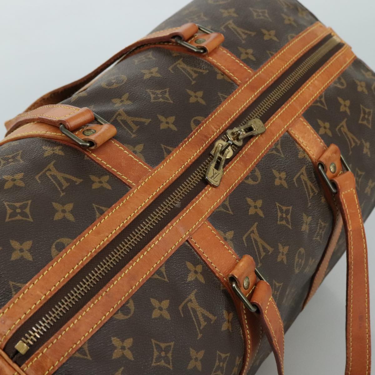 LOUIS VUITTON Monogram Sac Souple 45 Boston Bag M41624 LV 104223