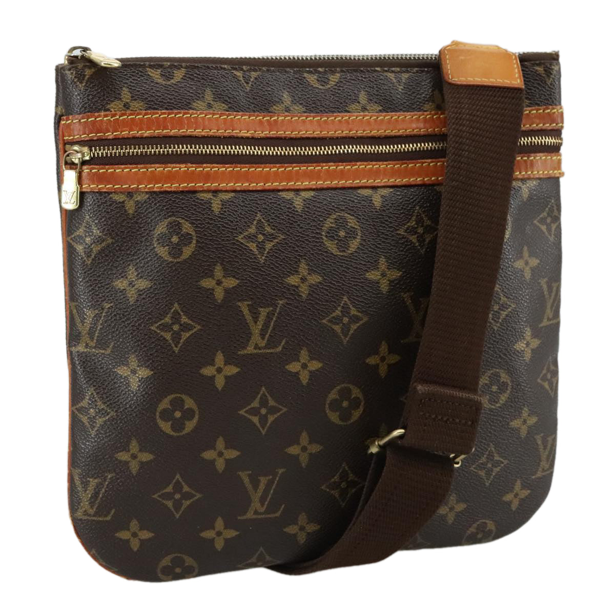 LOUIS VUITTON Monogram Pochette Bosphore Shoulder Bag M40044 LV 104230
