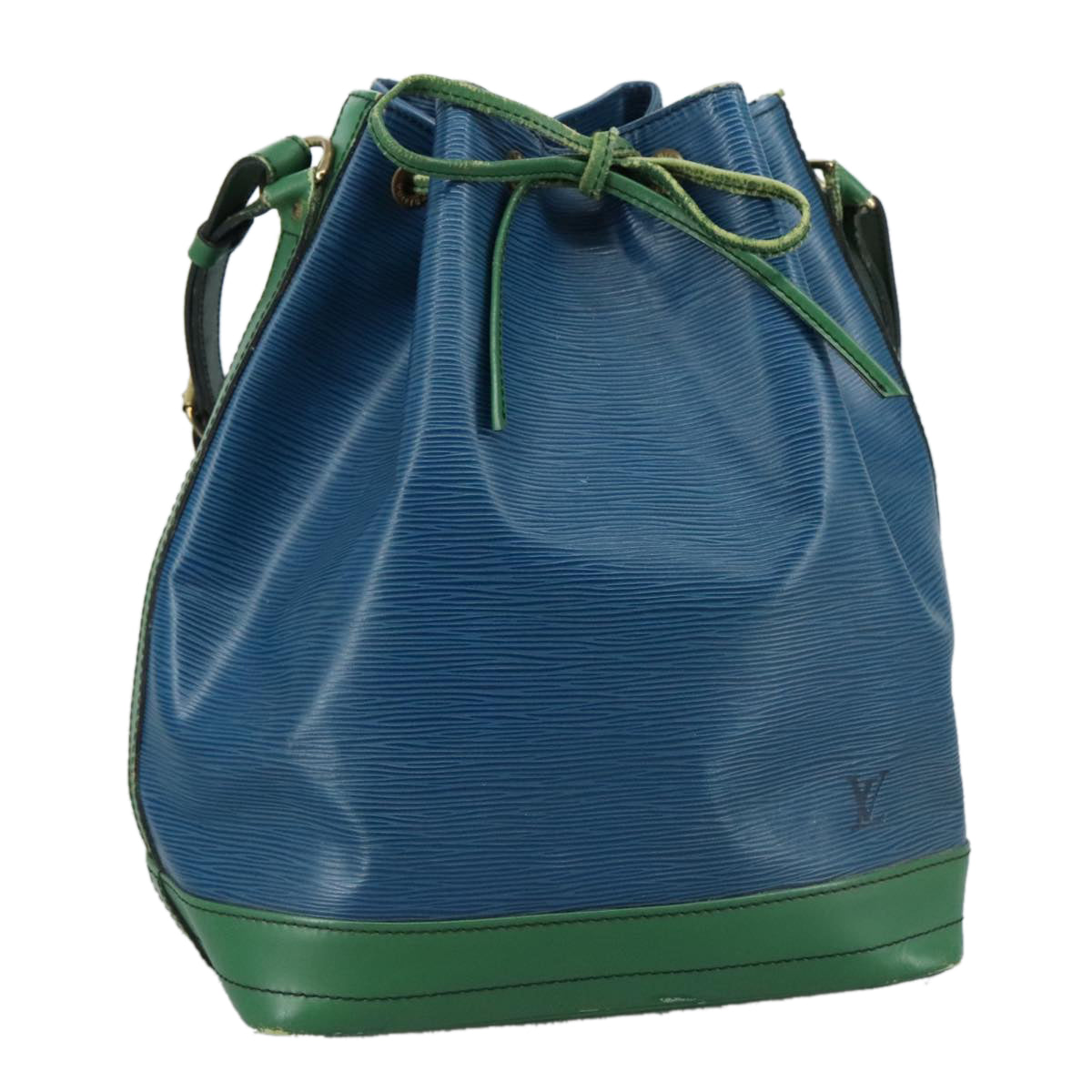 LOUIS VUITTON Epi Noe Shoulder Bag Bicolor Green Blue M44044 LV 104232