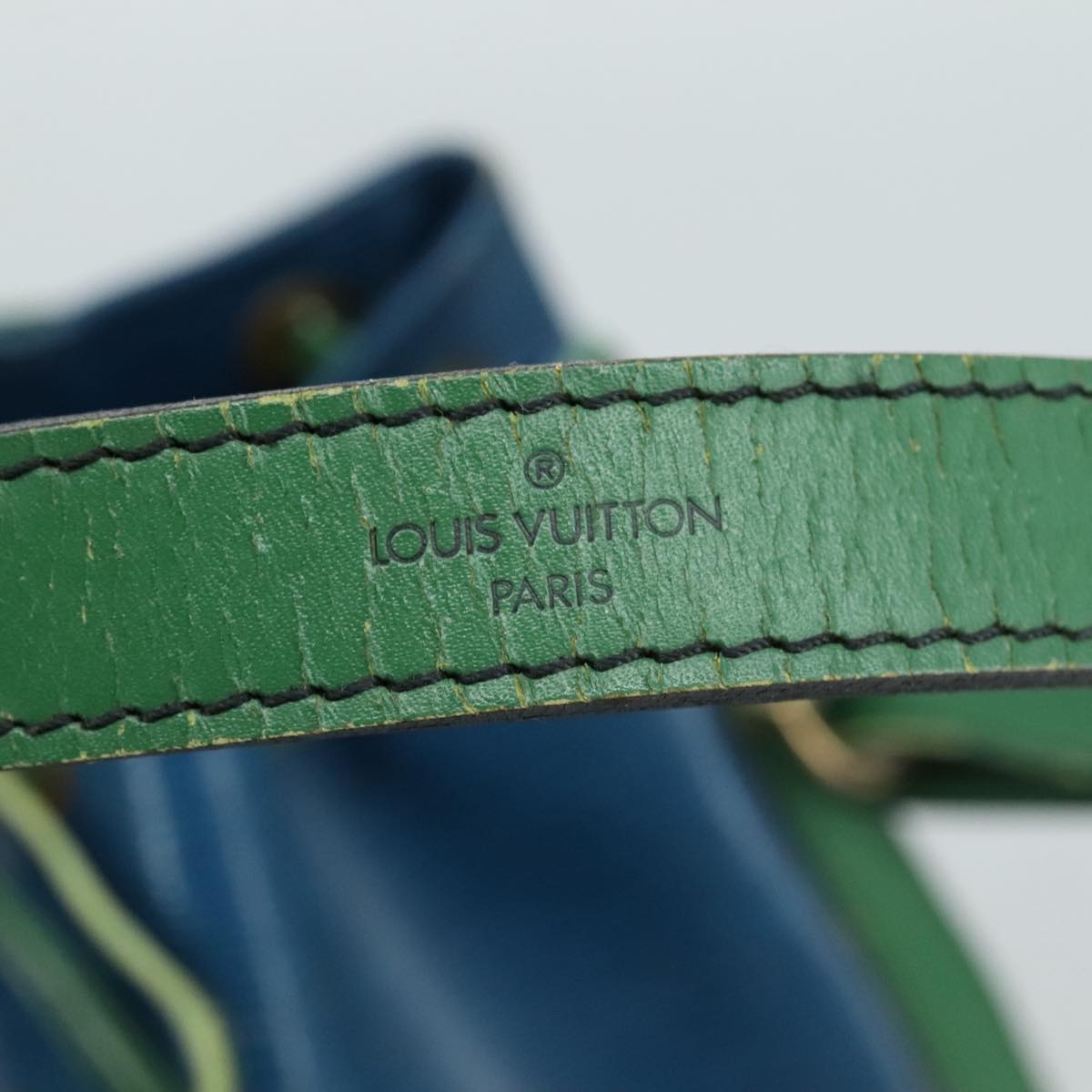 LOUIS VUITTON Epi Noe Shoulder Bag Bicolor Green Blue M44044 LV 104232