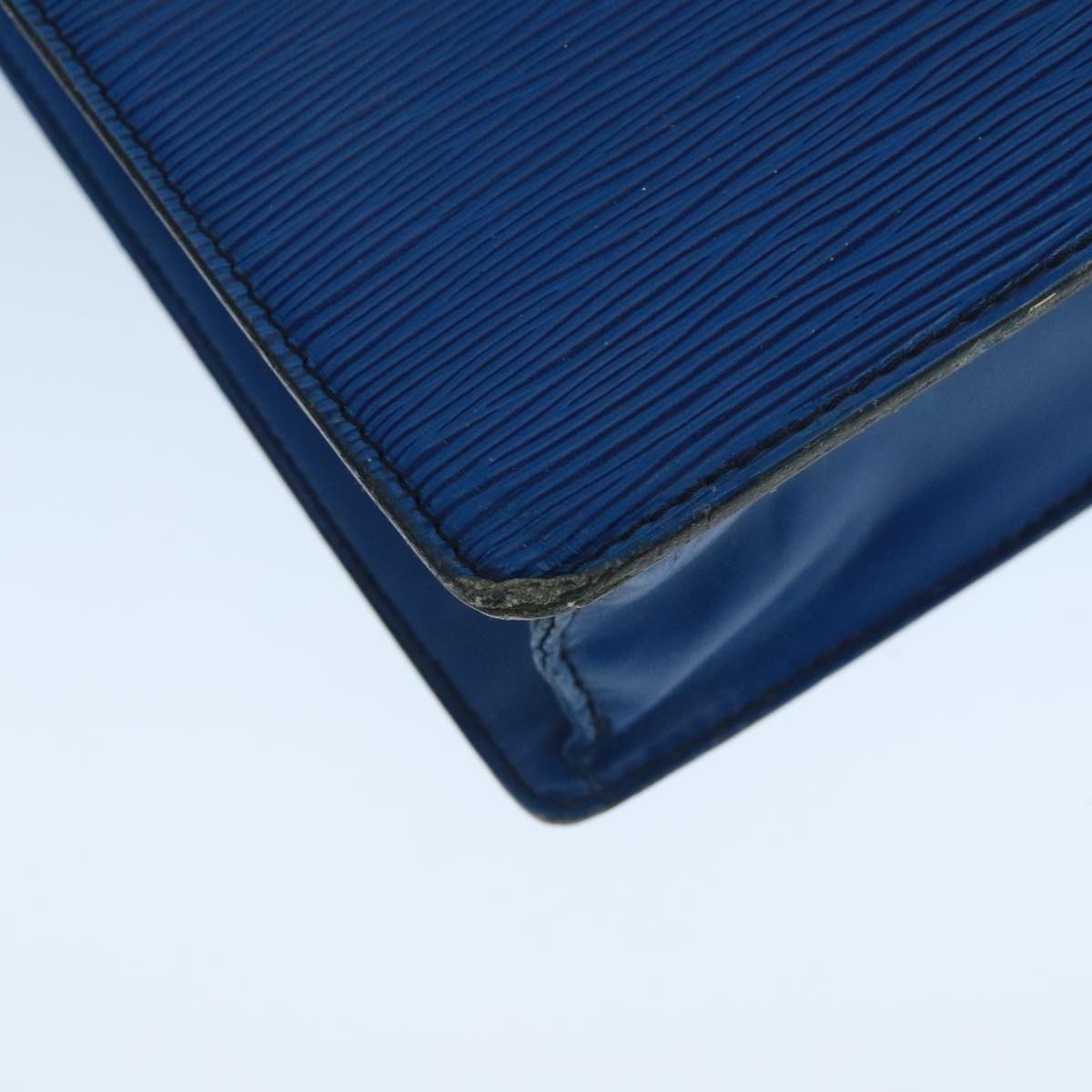 LOUIS VUITTON Epi Sac Plat Hand Bag Blue M52075 LV 104258