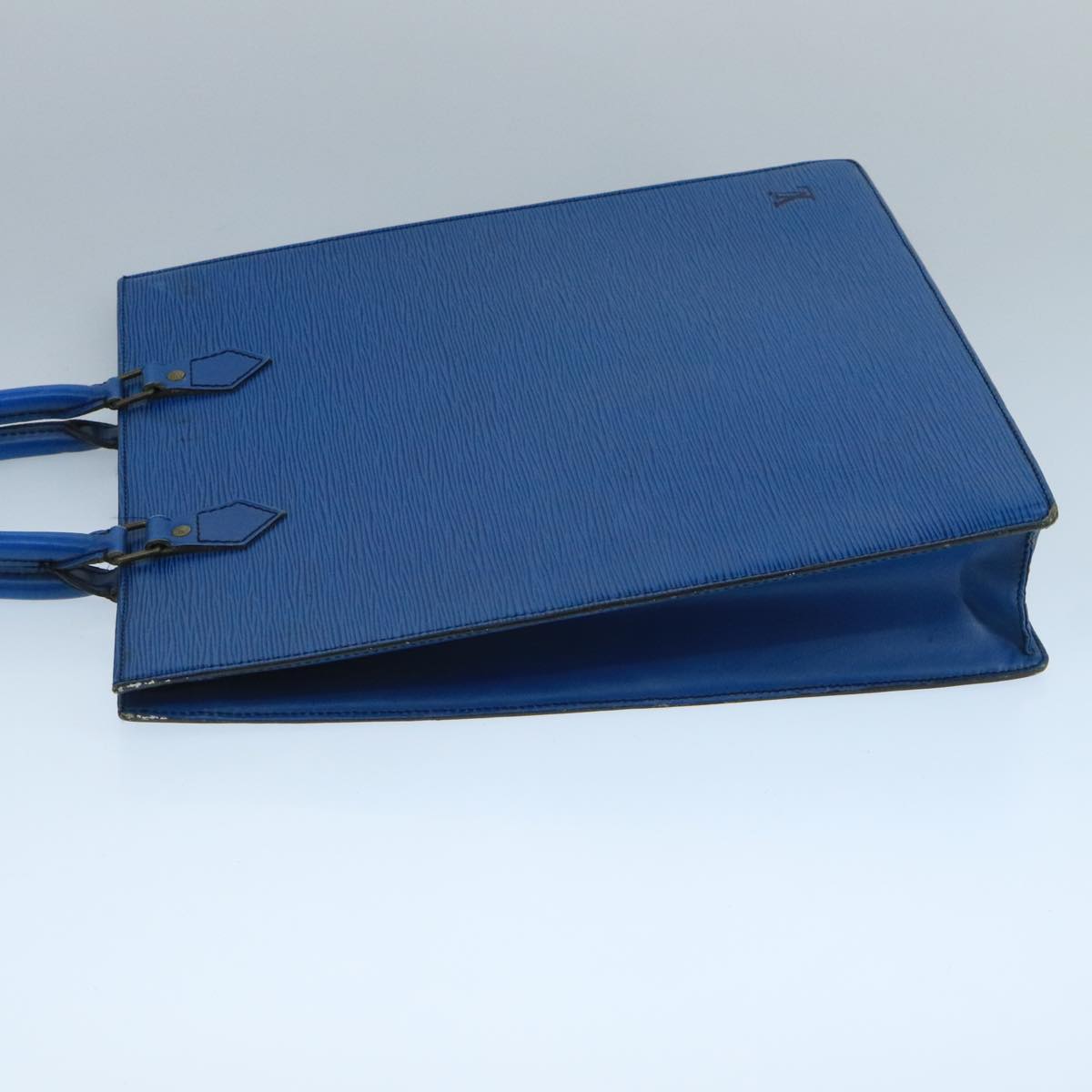 LOUIS VUITTON Epi Sac Plat Hand Bag Blue M52075 LV 104258