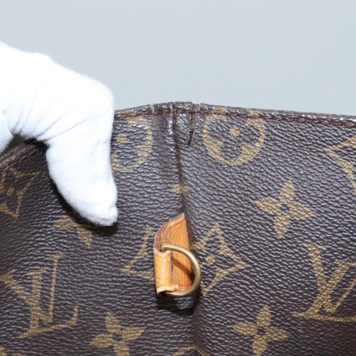 LOUIS VUITTON Monogram Sac Shopping Tote Bag M51108 LV 104277
