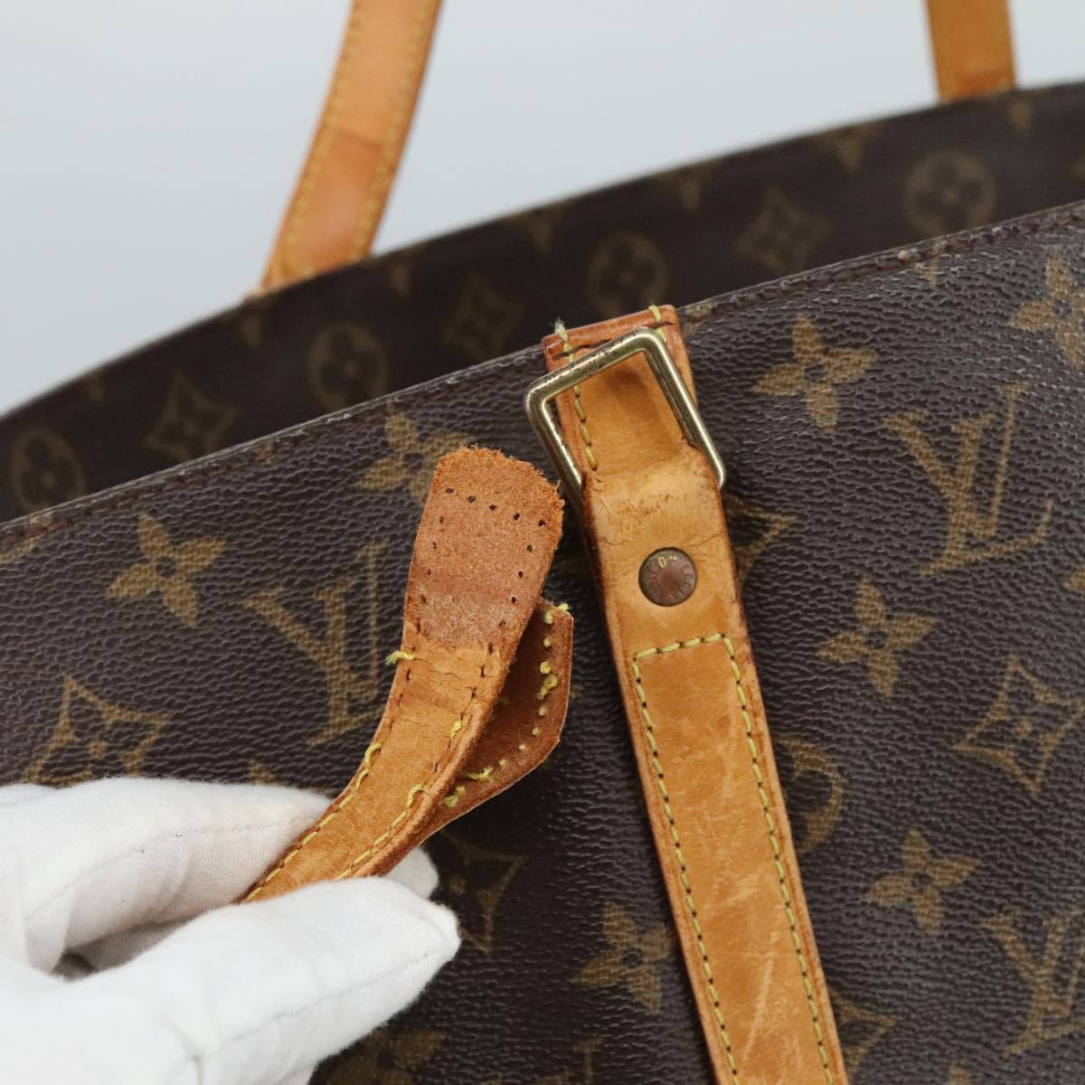 LOUIS VUITTON Monogram Sac Shopping Tote Bag M51108 LV 104277