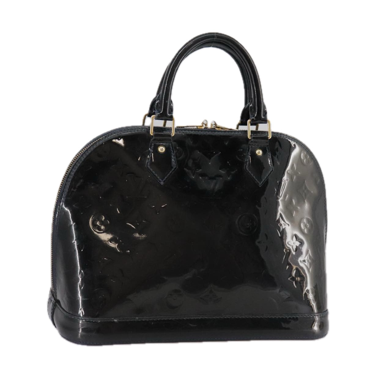 LOUIS VUITTON Monogram Vernis Alma PM Hand Bag Grand blue M90053 LV 104290
