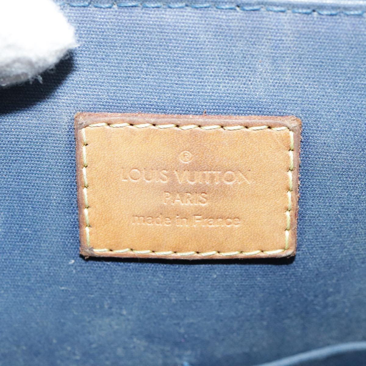 LOUIS VUITTON Monogram Vernis Alma PM Hand Bag Grand blue M90053 LV 104290