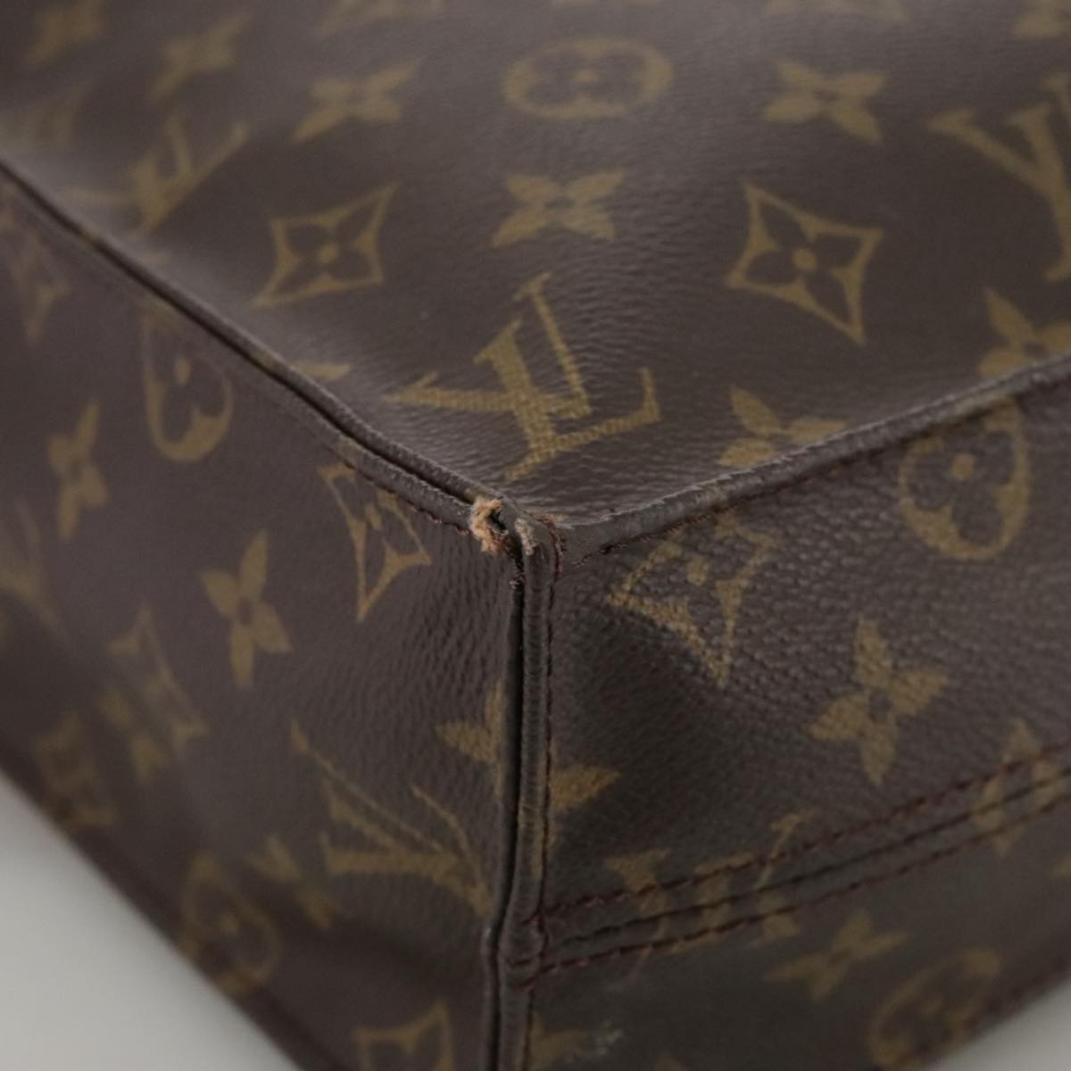 LOUIS VUITTON Monogram Sac Plat Hand Bag M51140 LV 104291