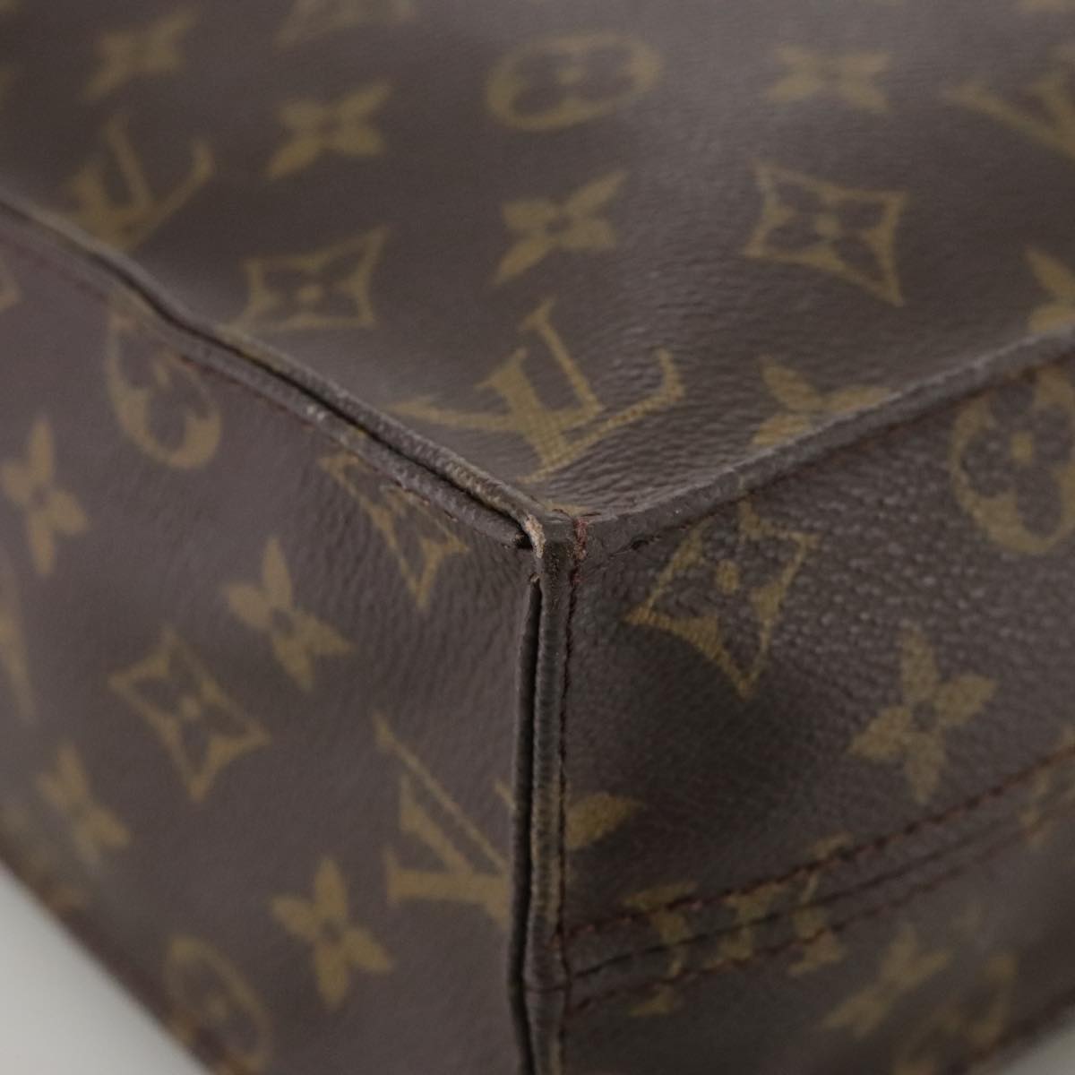 LOUIS VUITTON Monogram Sac Plat Hand Bag M51140 LV 104291