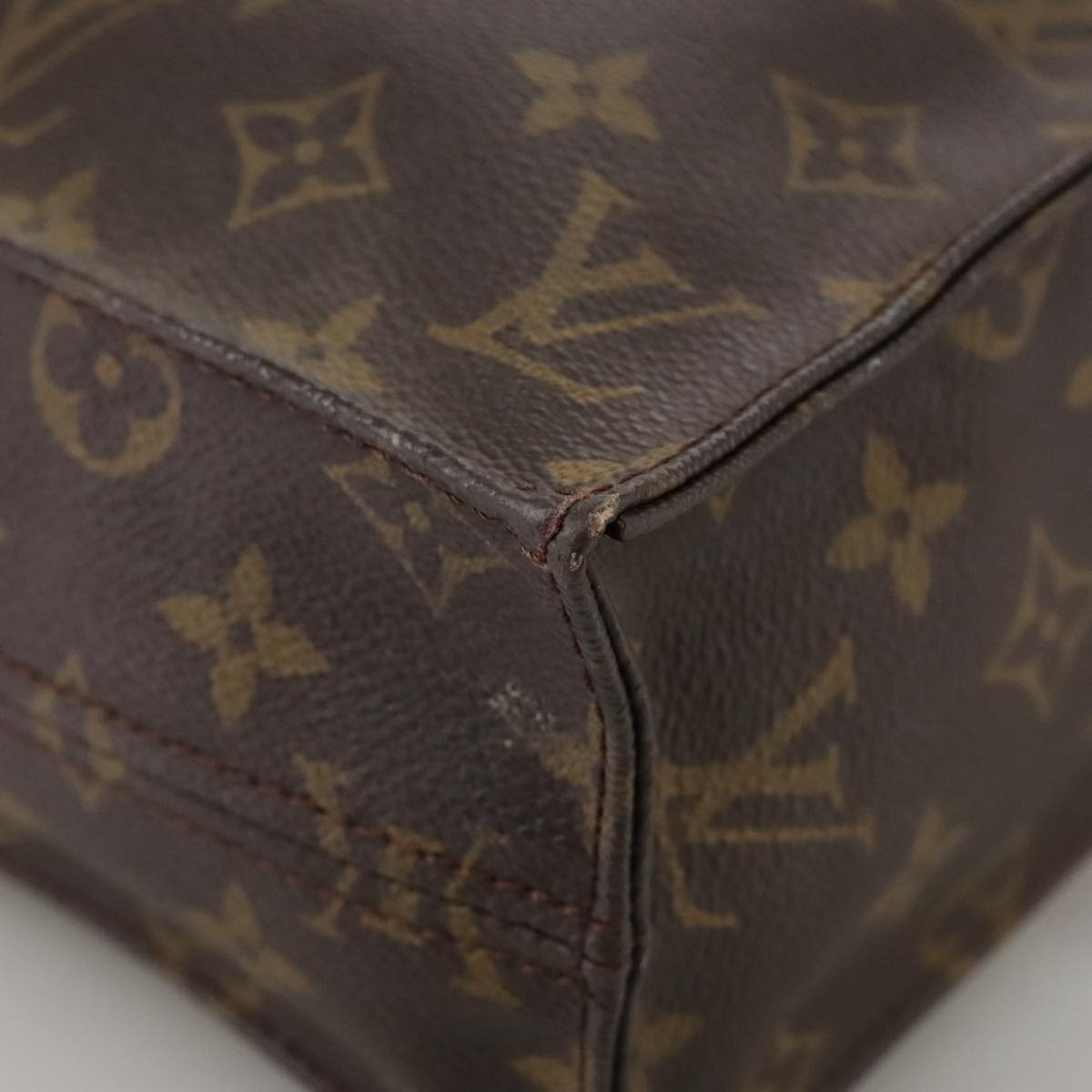 LOUIS VUITTON Monogram Sac Plat Hand Bag M51140 LV 104291