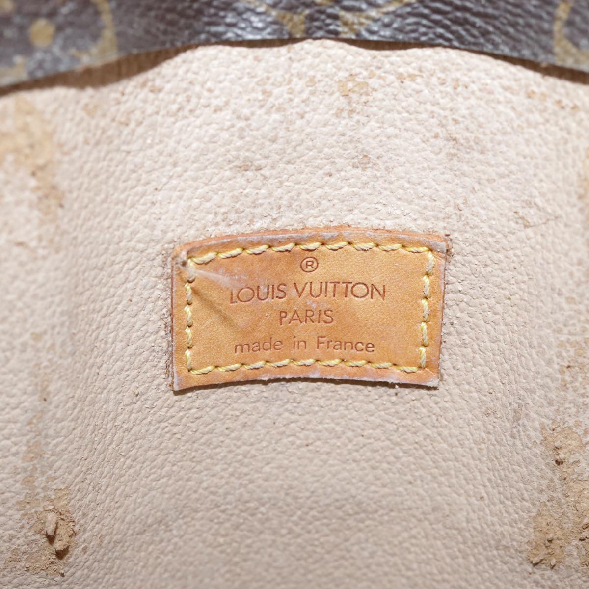 LOUIS VUITTON Monogram Sac Plat Hand Bag M51140 LV 104291