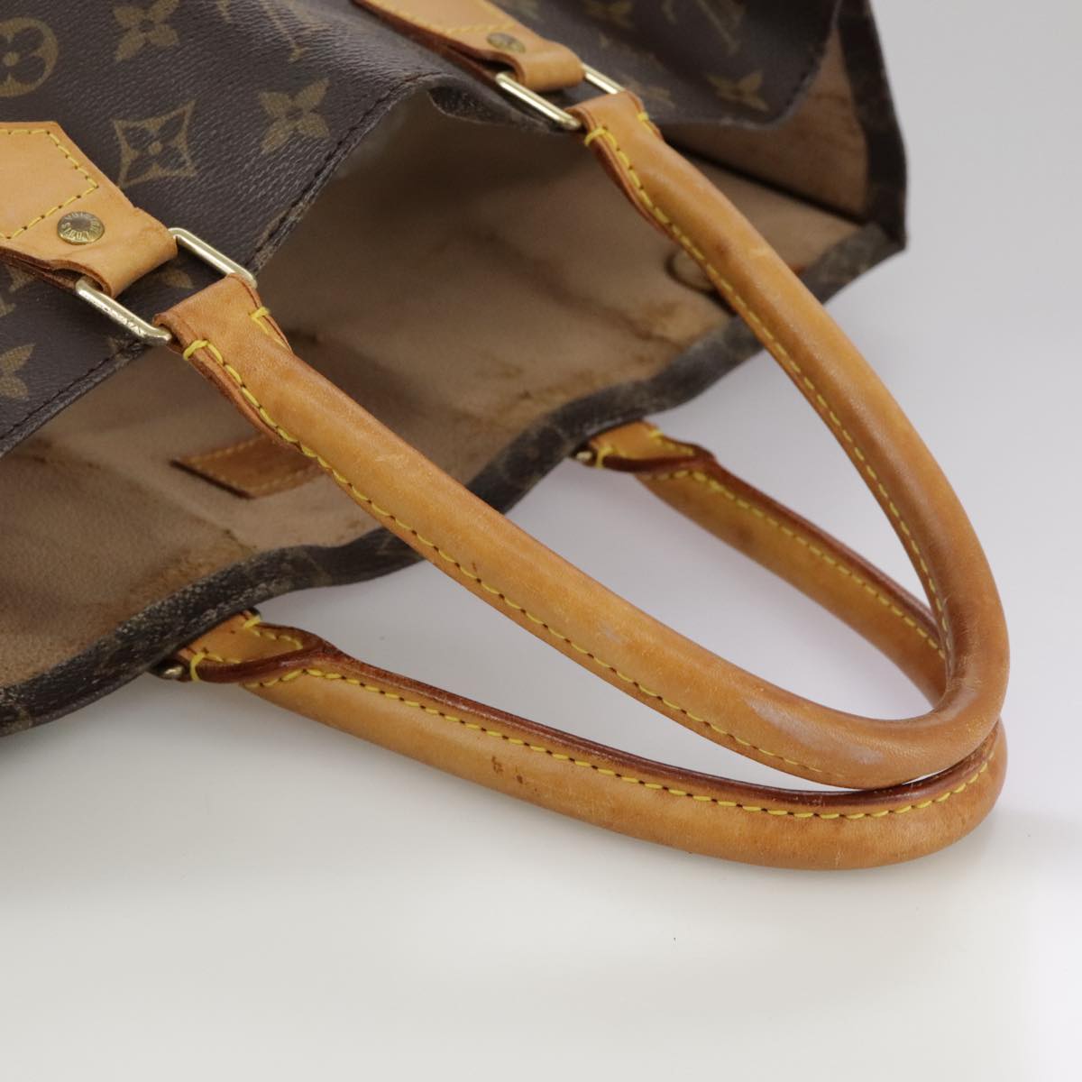 LOUIS VUITTON Monogram Sac Plat Hand Bag M51140 LV 104291