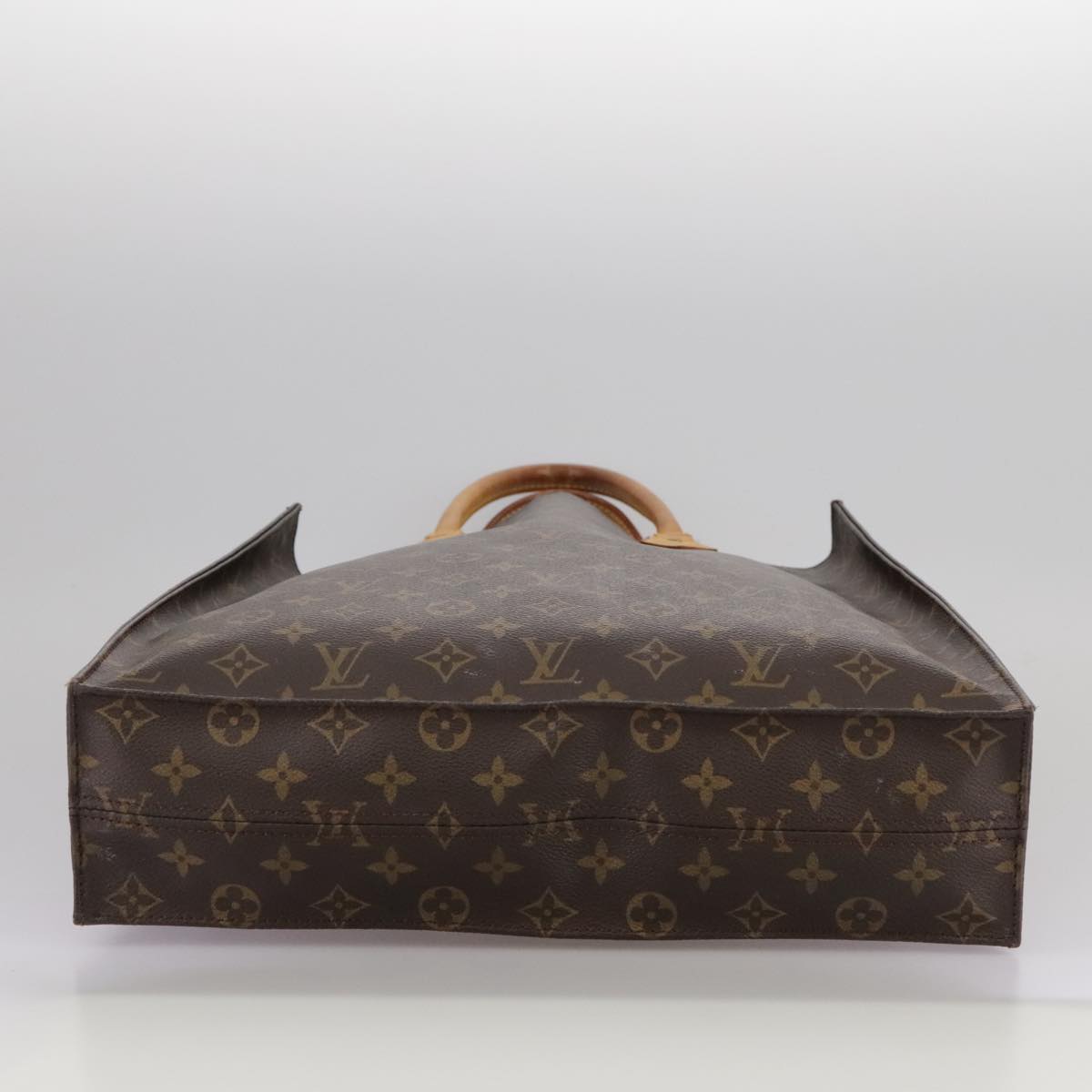 LOUIS VUITTON Monogram Sac Plat Hand Bag M51140 LV 104291