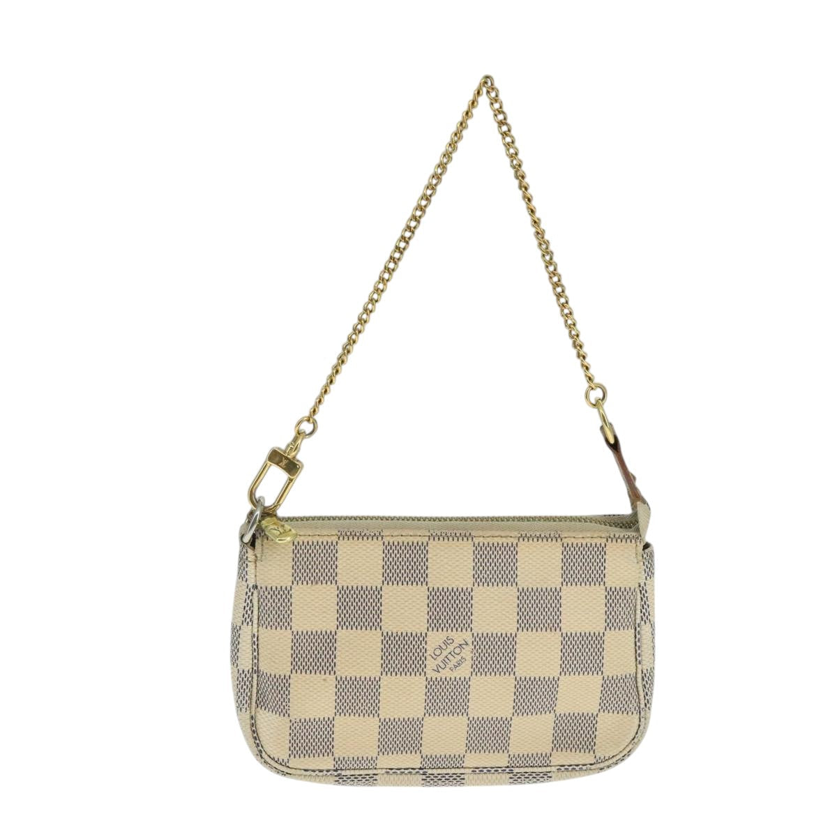 LOUIS VUITTON Damier Azur Mini Pochette Accessoires Pouch N63005 LV 104315