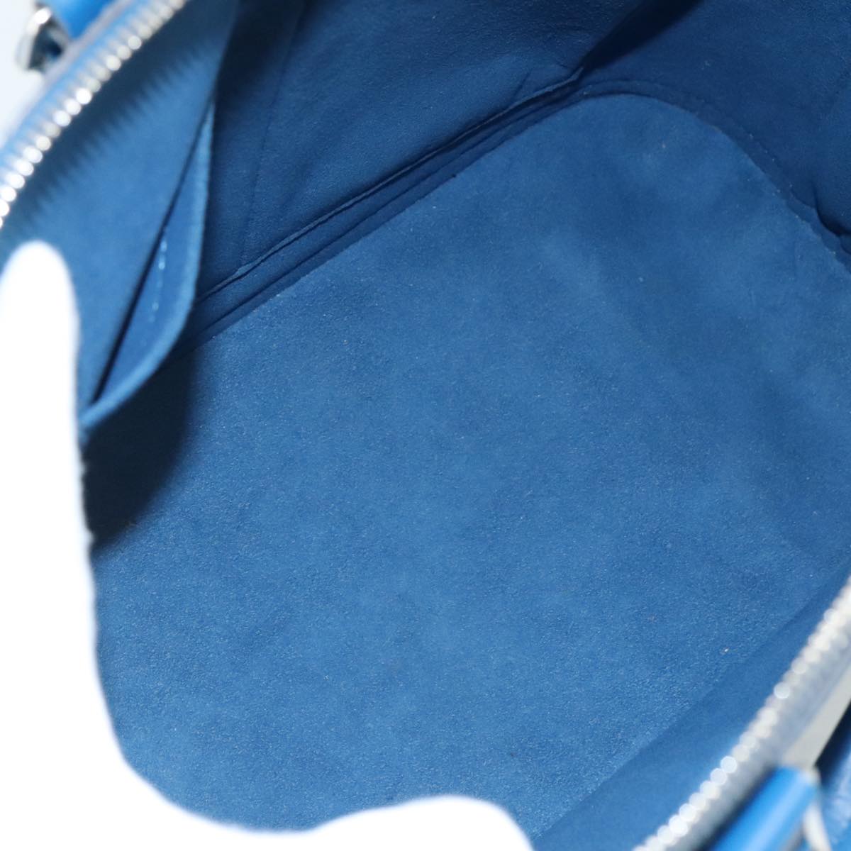 LOUIS VUITTON Epi Alma PM Hand Bag Blue Cyan M40624 LV 104323