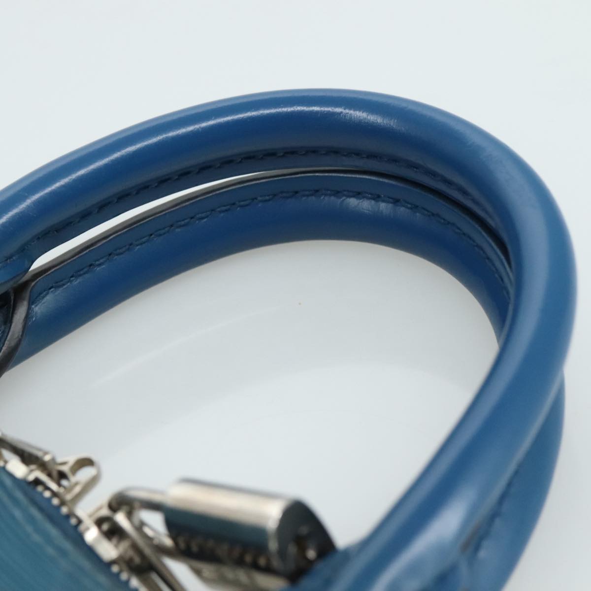 LOUIS VUITTON Epi Alma PM Hand Bag Blue Cyan M40624 LV 104323