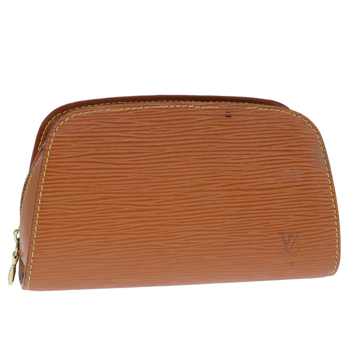 LOUIS VUITTON Epi Dauphine PM Pouch Brown M48443 LV 104344