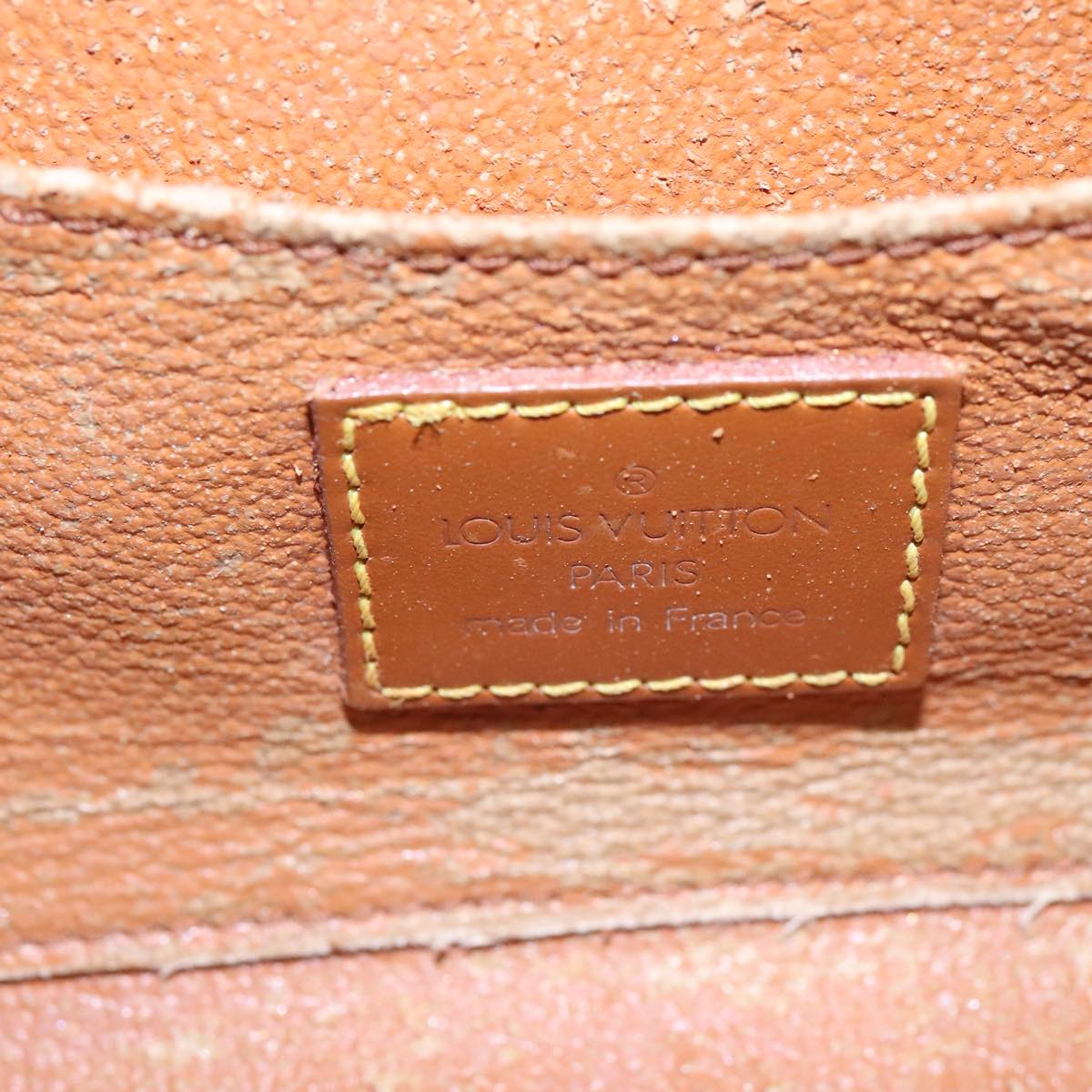 LOUIS VUITTON Epi Dauphine PM Pouch Brown M48443 LV 104344