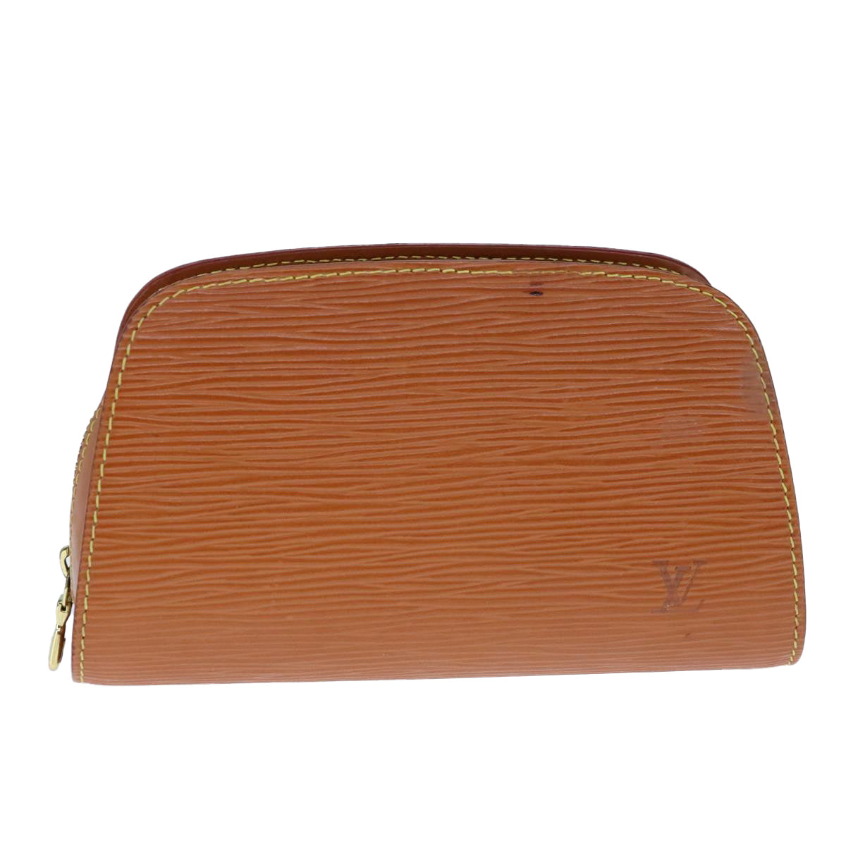LOUIS VUITTON Epi Dauphine PM Pouch Brown M48443 LV 104344