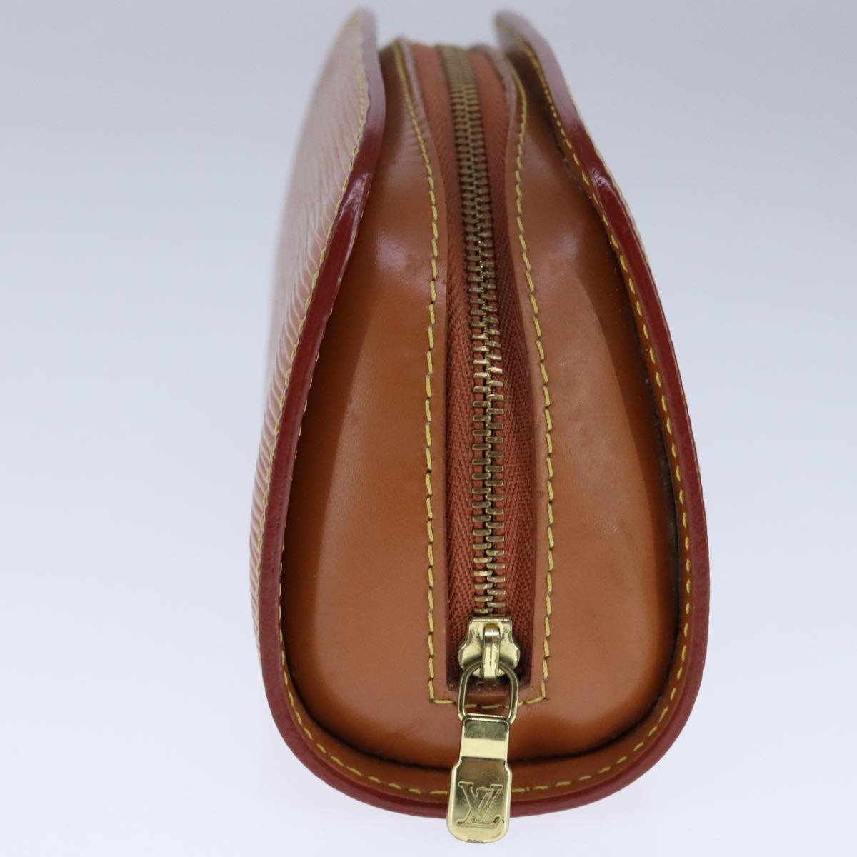 LOUIS VUITTON Epi Dauphine PM Pouch Brown M48443 LV 104344