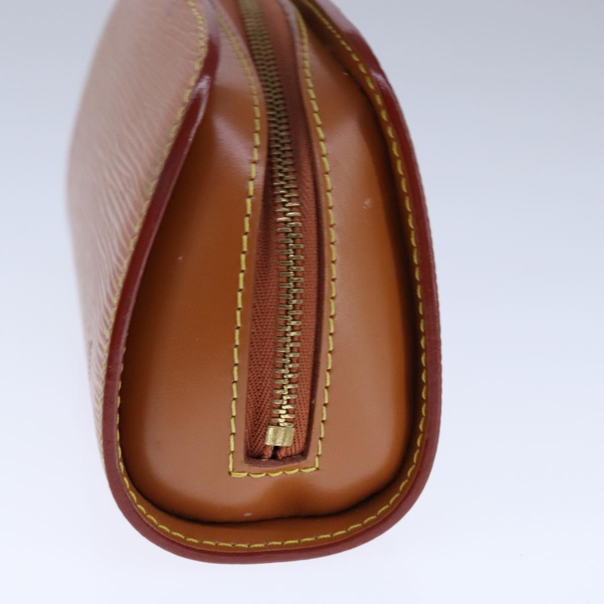 LOUIS VUITTON Epi Dauphine PM Pouch Brown M48443 LV 104344