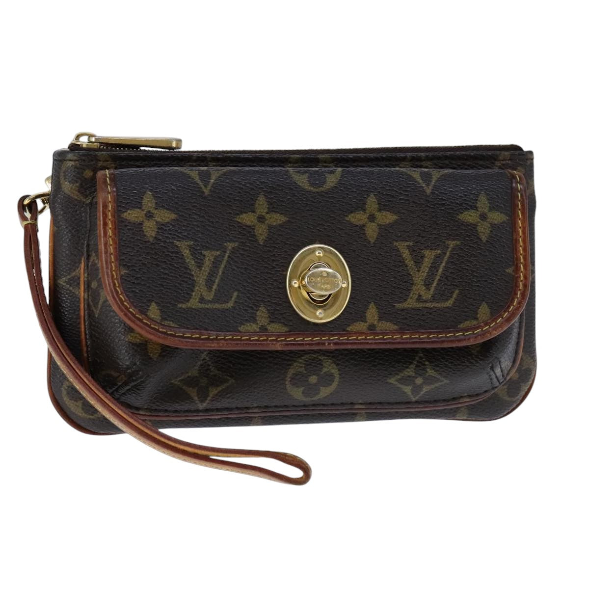 LOUIS VUITTON Monogram Pochette Tikal Pouch M60019 LV 104345