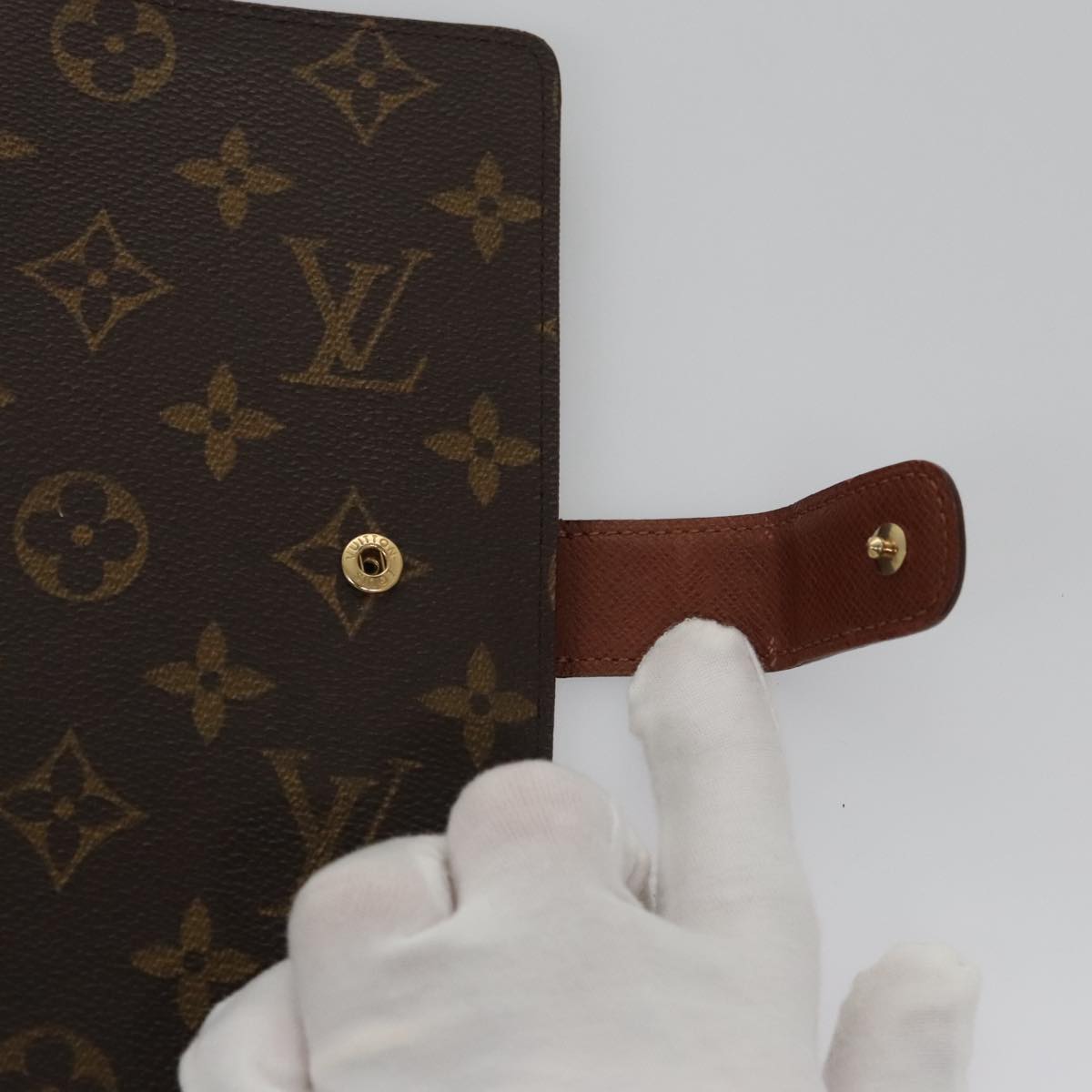 LOUIS VUITTON Monogram Agenda MM Day Planner Cover R20105 LV 104348