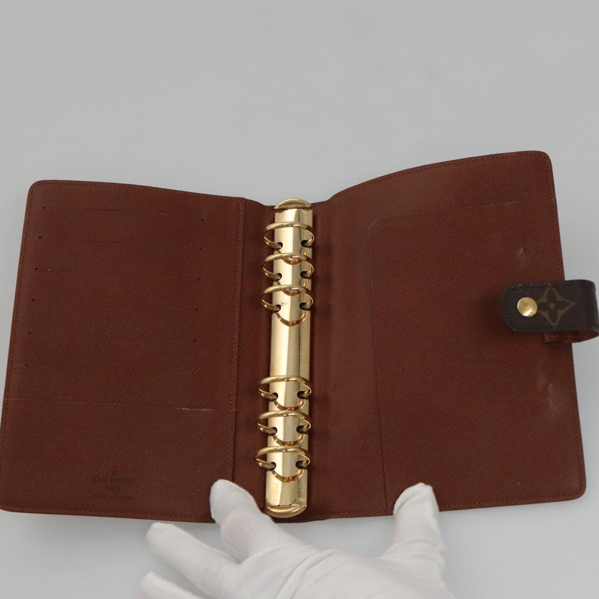 LOUIS VUITTON Monogram Agenda MM Day Planner Cover R20105 LV 104348