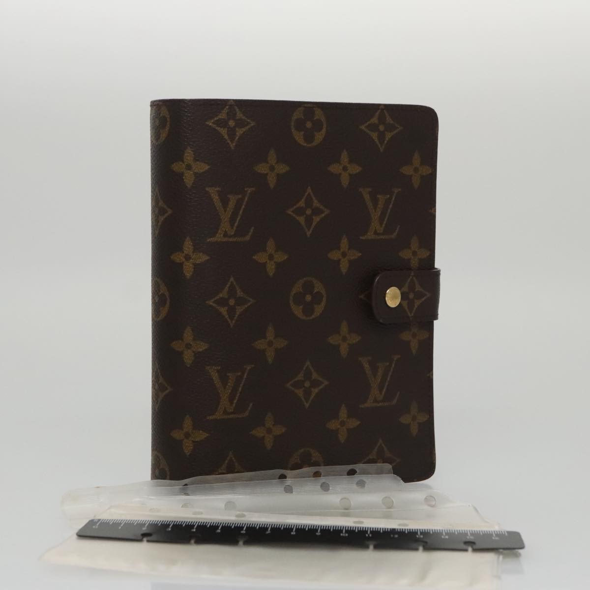 LOUIS VUITTON Monogram Agenda MM Day Planner Cover R20105 LV 104348