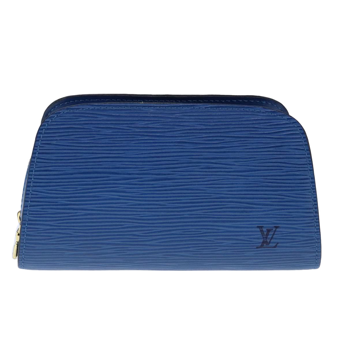 LOUIS VUITTON Epi Dauphine PM Pouch Blue M48445 LV 104349