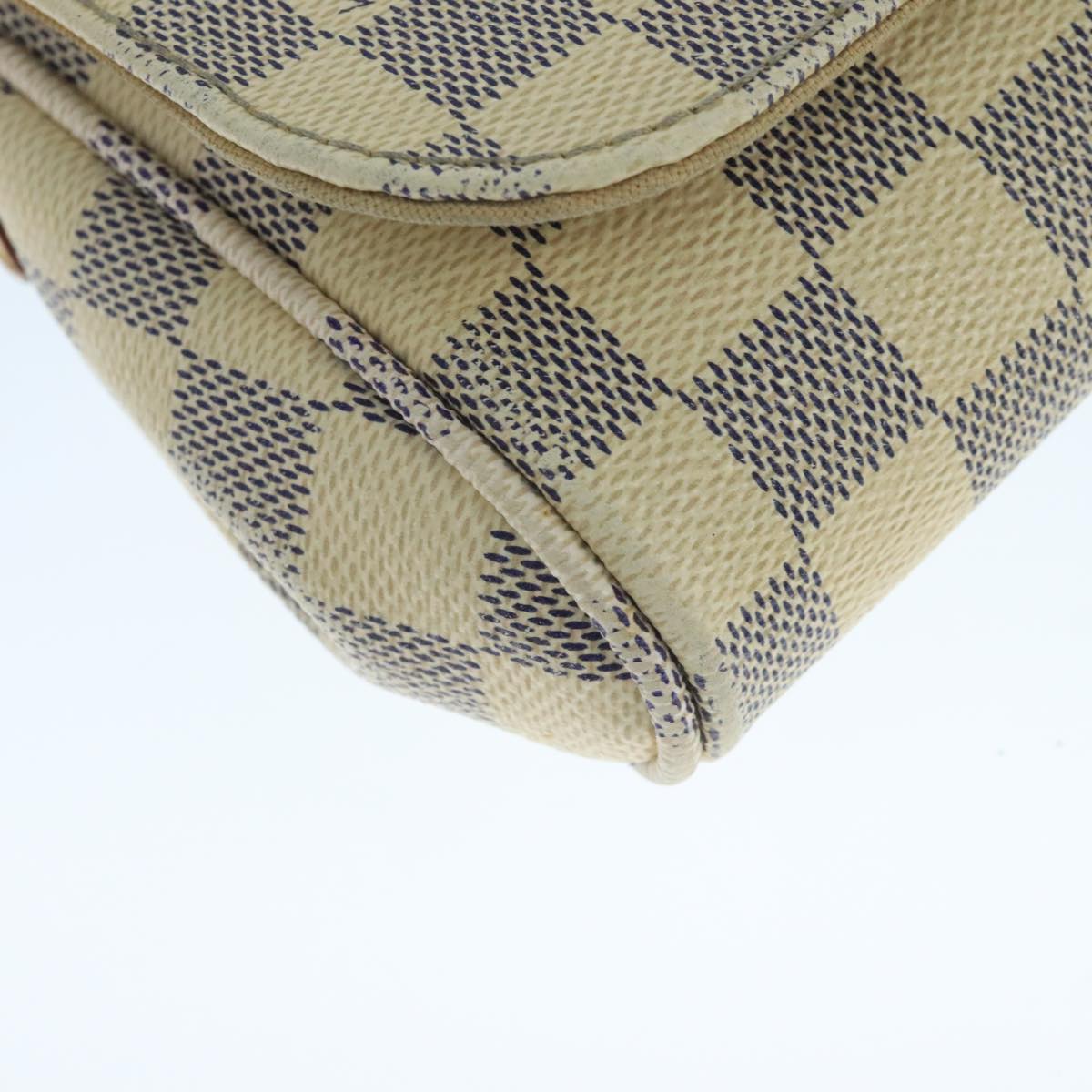 LOUIS VUITTON Damier Azur Favorit PM Shoulder Bag 2way N41277 LV 104352