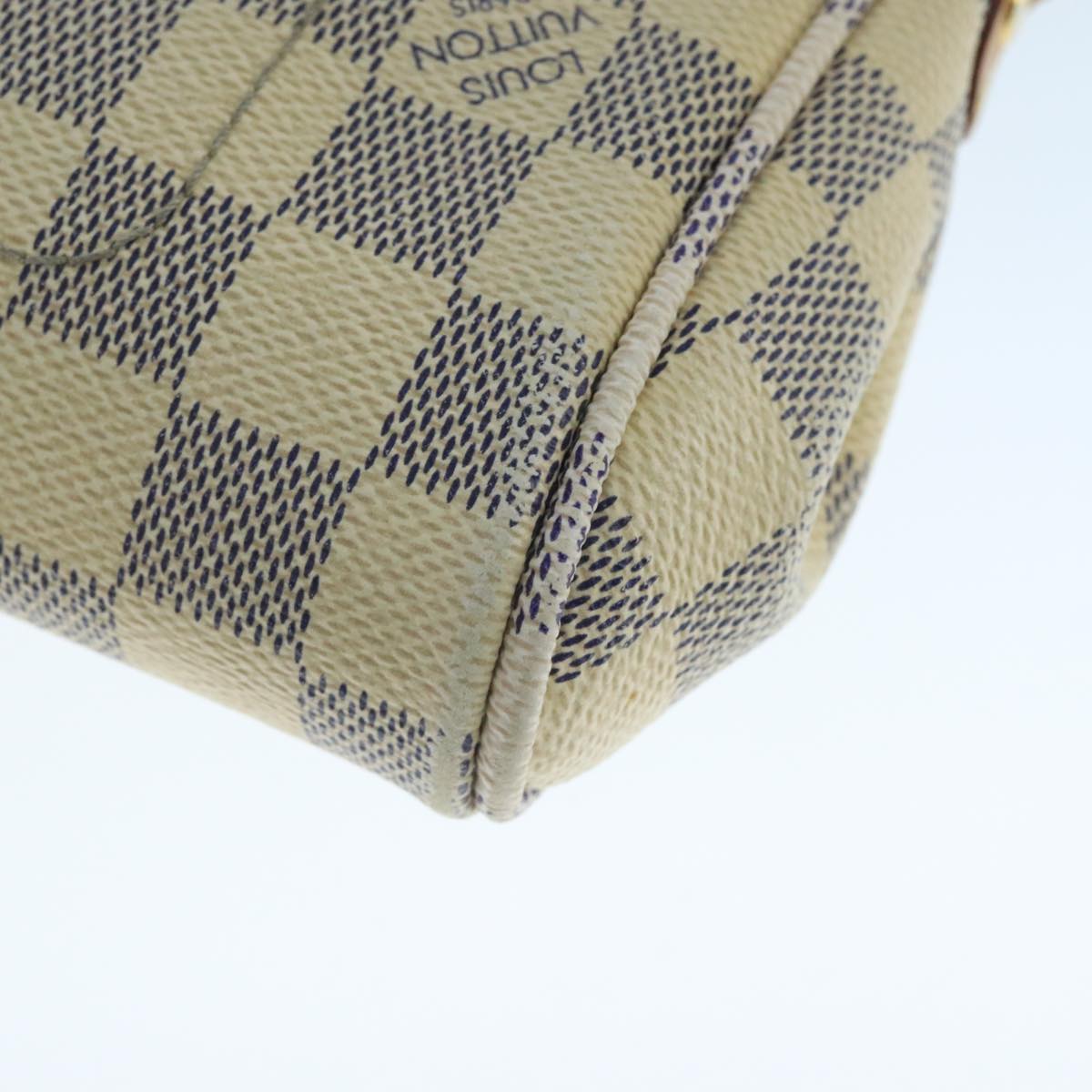 LOUIS VUITTON Damier Azur Favorit PM Shoulder Bag 2way N41277 LV 104352