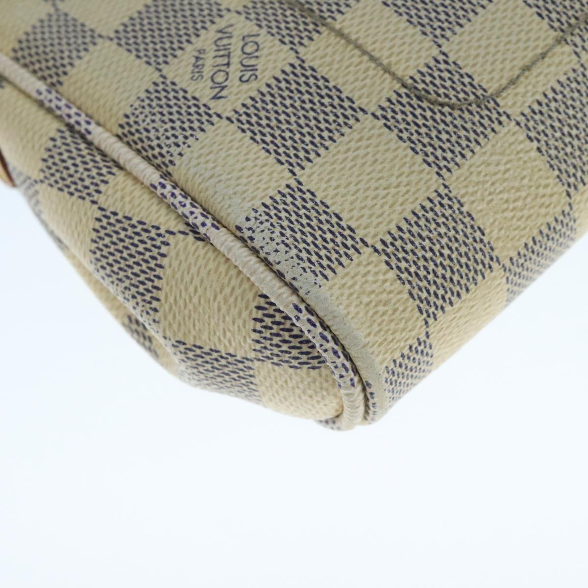 LOUIS VUITTON Damier Azur Favorit PM Shoulder Bag 2way N41277 LV 104352