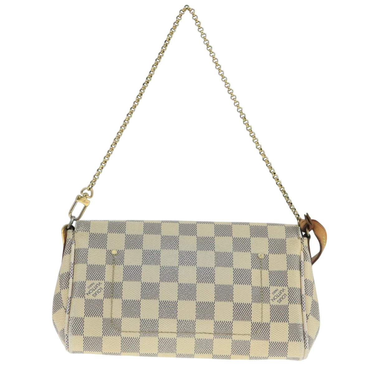 LOUIS VUITTON Damier Azur Favorit PM Shoulder Bag 2way N41277 LV 104352