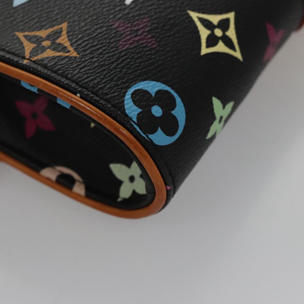 LOUIS VUITTON Multicolor Pochette Courtney Clutch Bag Black M45640 104372A