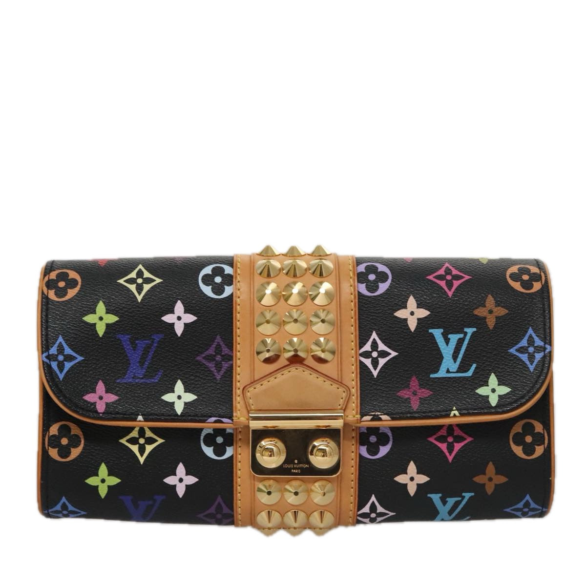 LOUIS VUITTON Multicolor Pochette Courtney Clutch Bag Black M45640 104372A