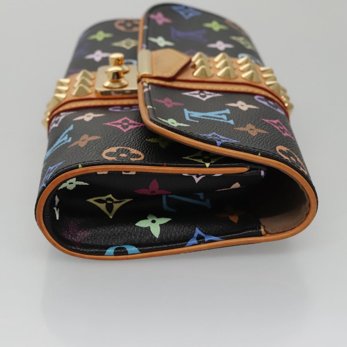 LOUIS VUITTON Multicolor Pochette Courtney Clutch Bag Black M45640 104372A