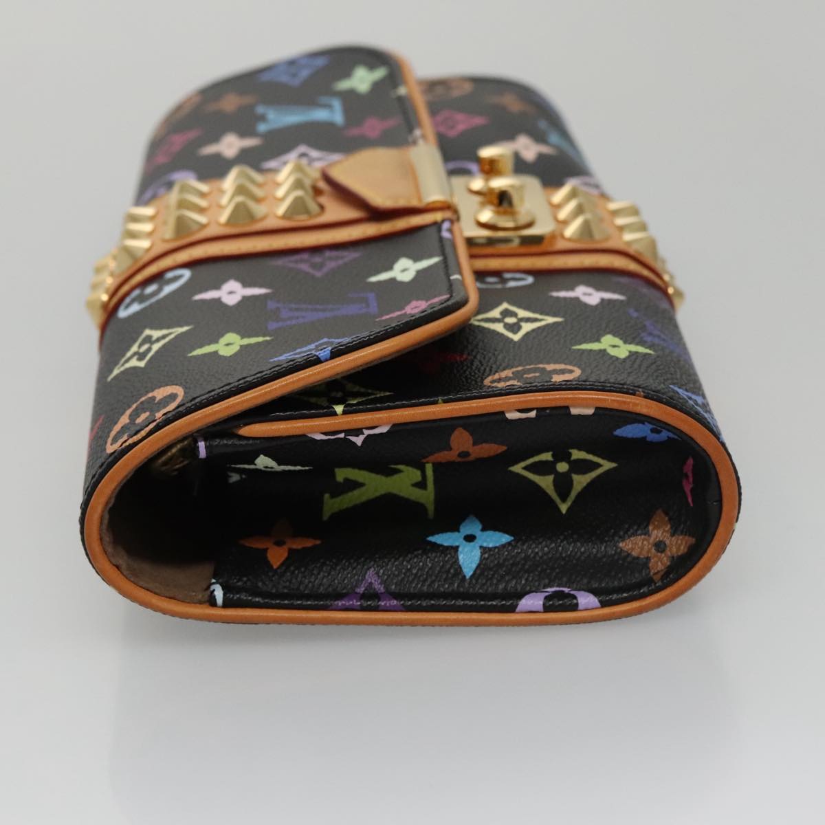 LOUIS VUITTON Multicolor Pochette Courtney Clutch Bag Black M45640 104372A