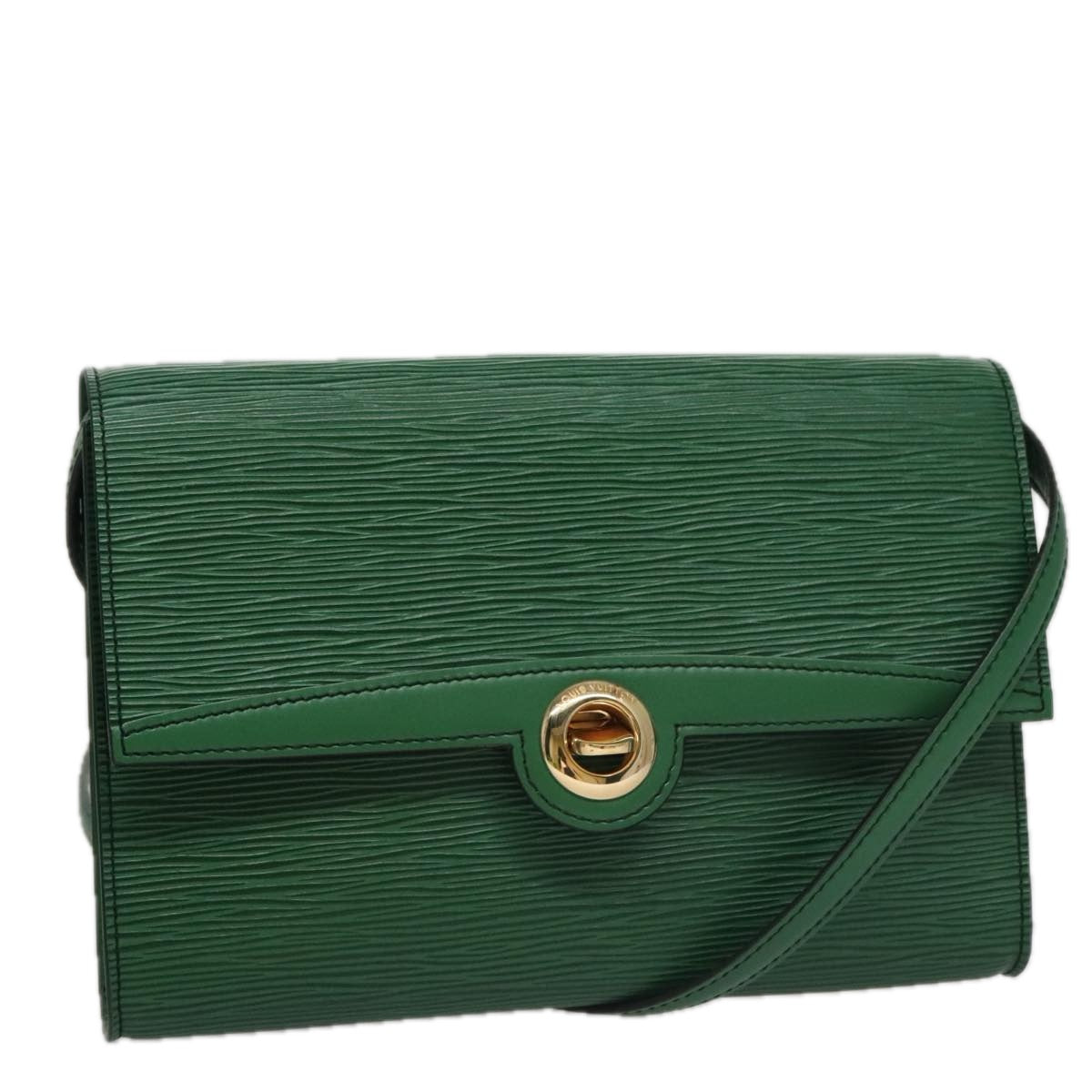LOUIS VUITTON Epi Pochette Arche Shoulder Bag Green M52574 LV 104383