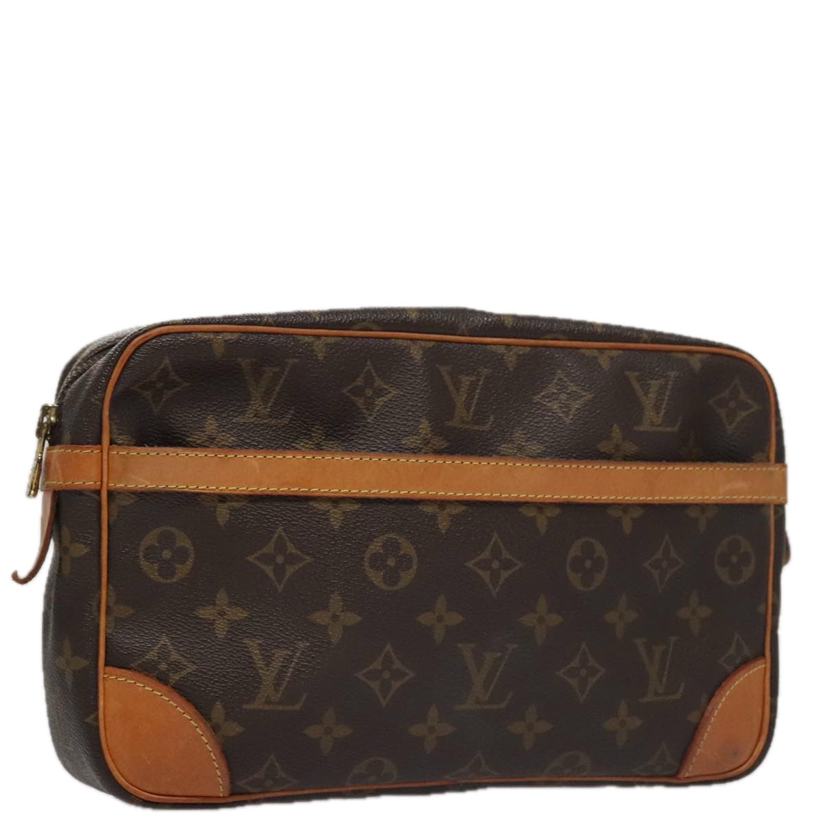 LOUIS VUITTON Monogram Compiegne 28 Clutch Bag M51845 LV 104386