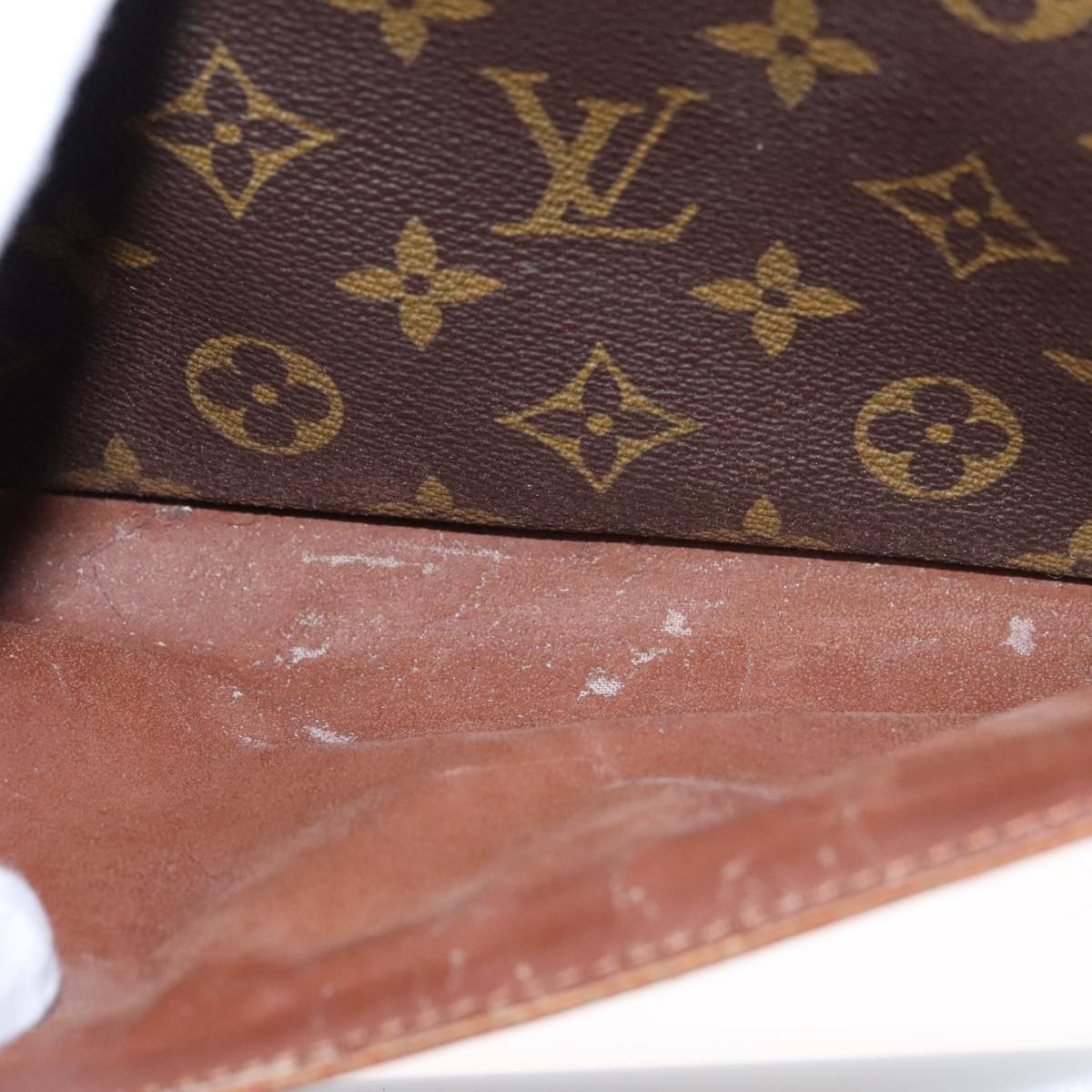 LOUIS VUITTON Monogram Compiegne 28 Clutch Bag M51845 LV 104386
