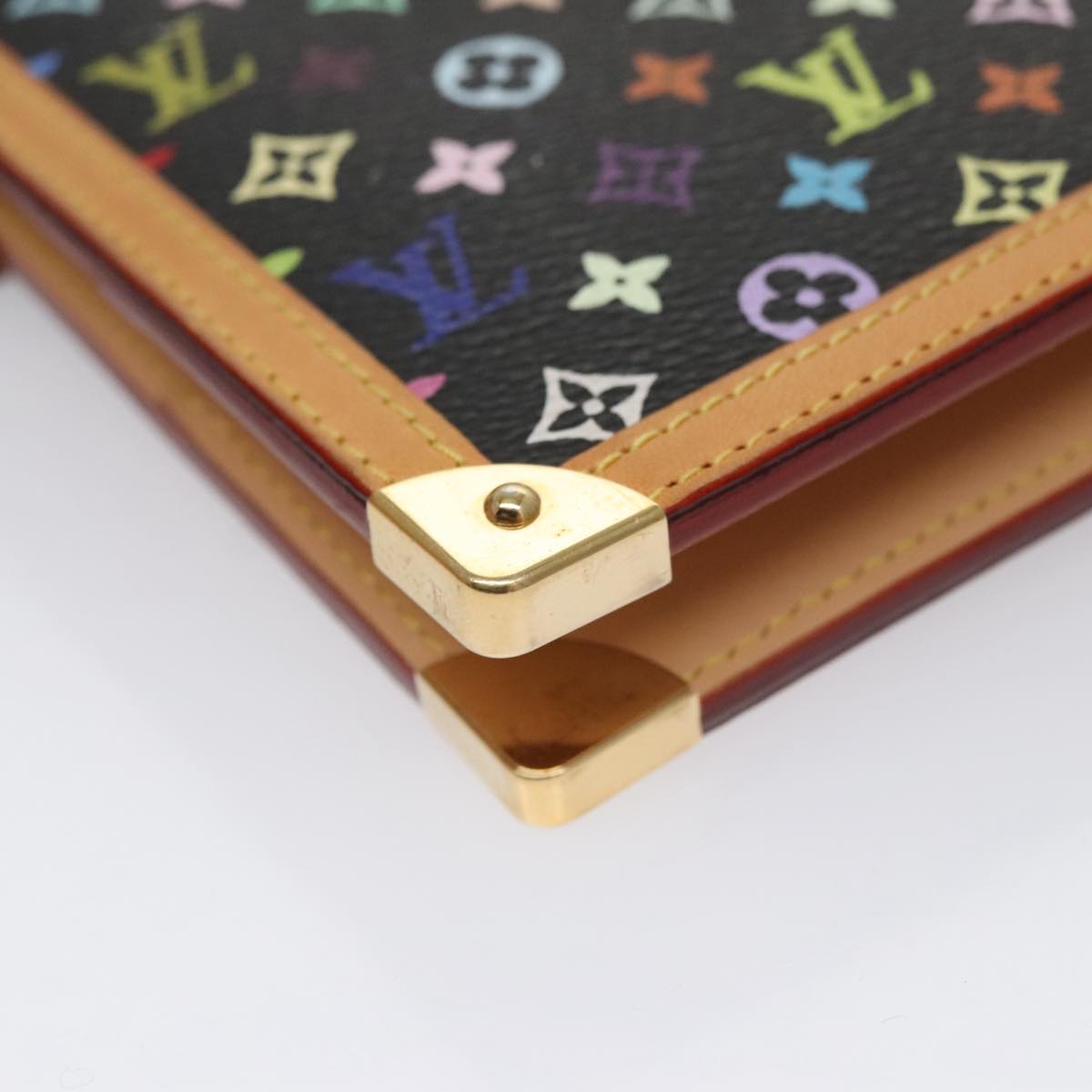 LOUIS VUITTON Multicolor Agenda GM Day Planner Cover Black R20893 104387SA