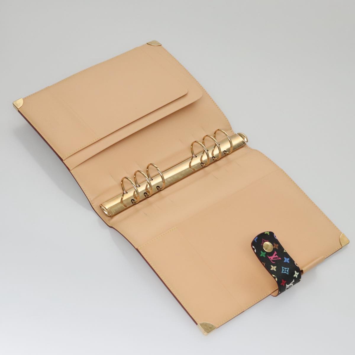 LOUIS VUITTON Multicolor Agenda GM Day Planner Cover Black R20893 104387SA